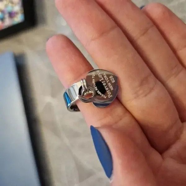 Other Sweet Heart Stainless Steel Ring (size 6-10) Size ONE SIZE - 4 Thumbnail