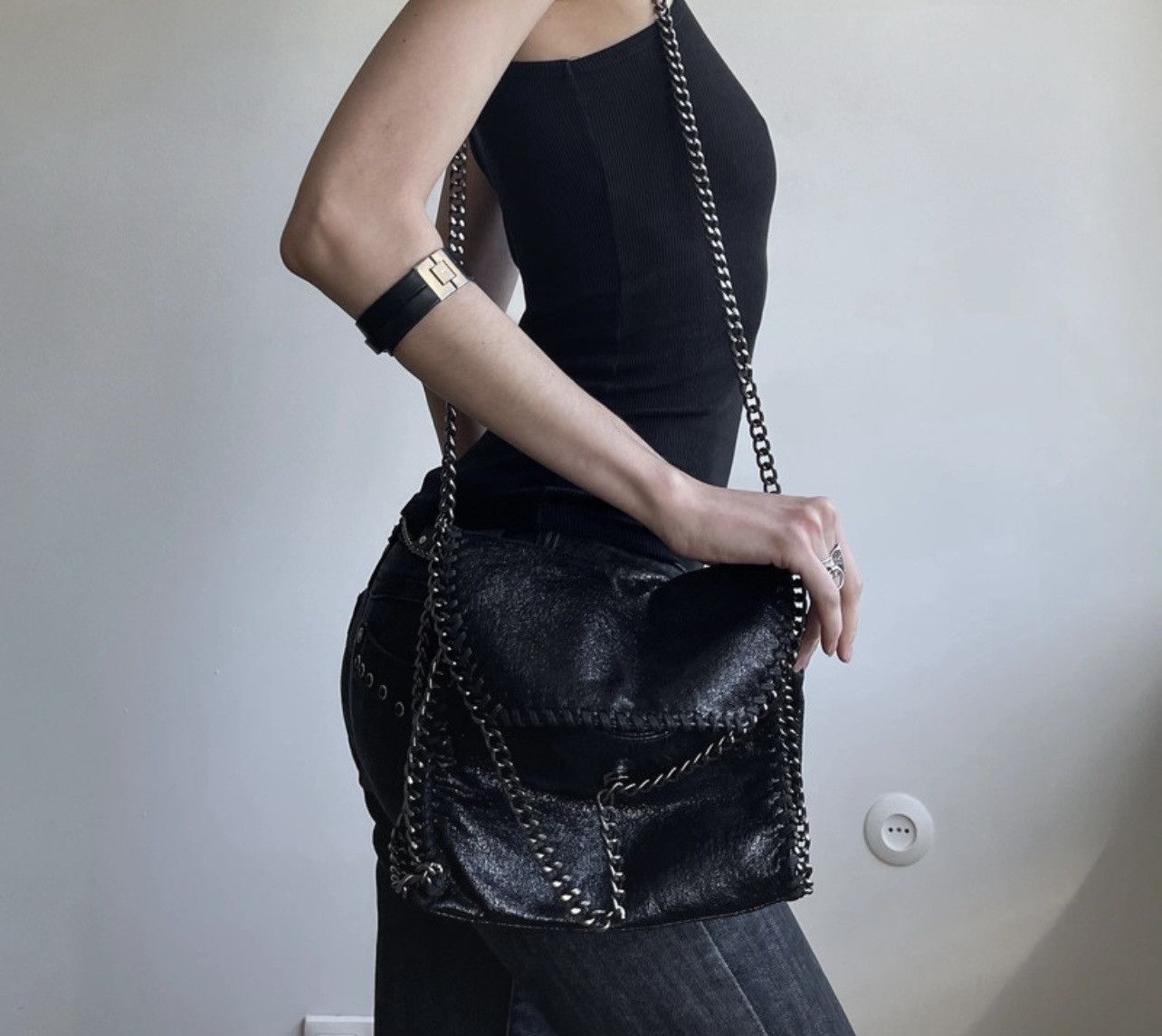 Other Shiny handbag on a metal chain, glamorous disco Size ONE SIZE - 3 Thumbnail