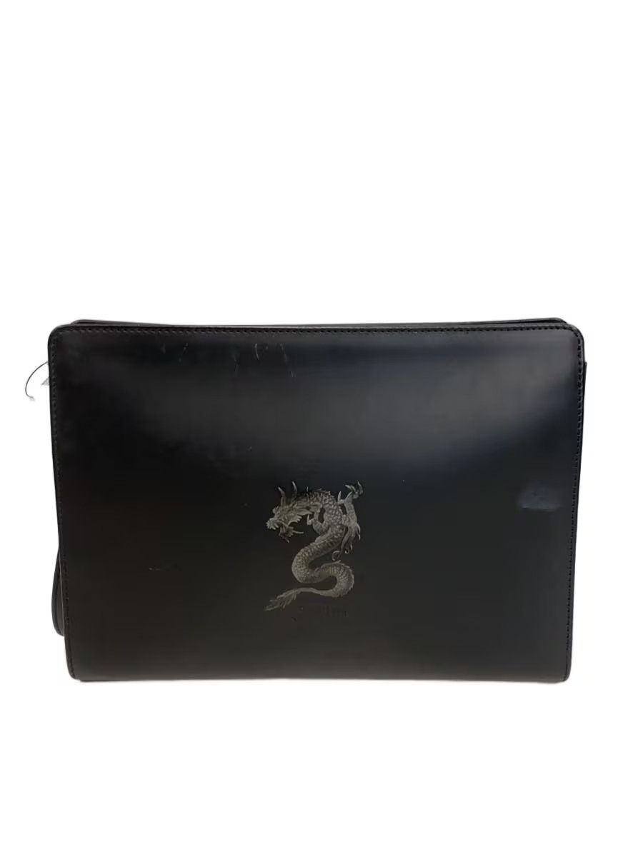 Jean Paul Gaultier Archive 1990s Dragon Motif Leather Clutch Bag Size ONE SIZE - 1 Thumbnail