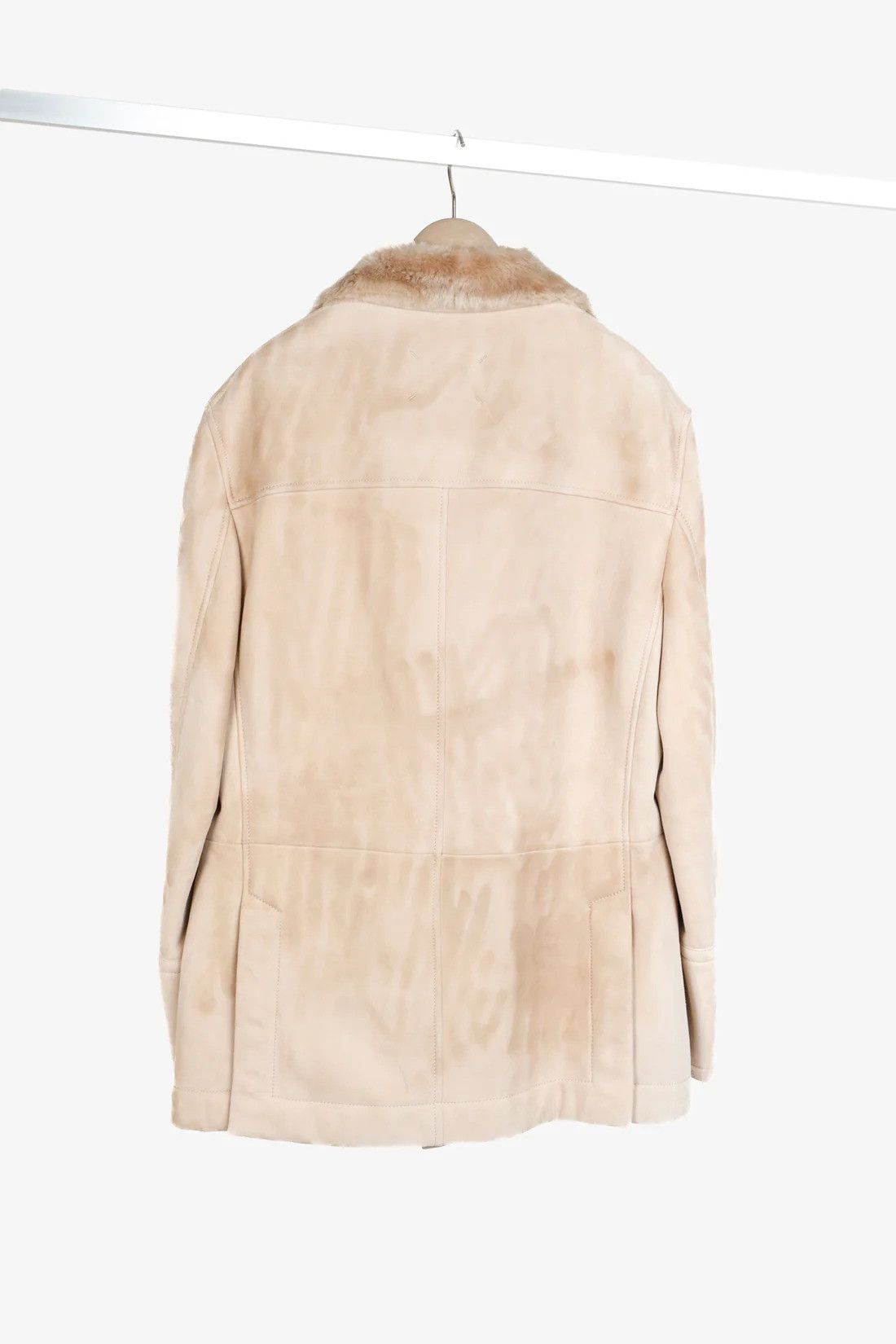 Brunello Cucinelli Brunello Cucinelli F/19 Straight Hair Shearling Pea Coat Size US S / EU 44-46 / 1 - 2 Thumbnail