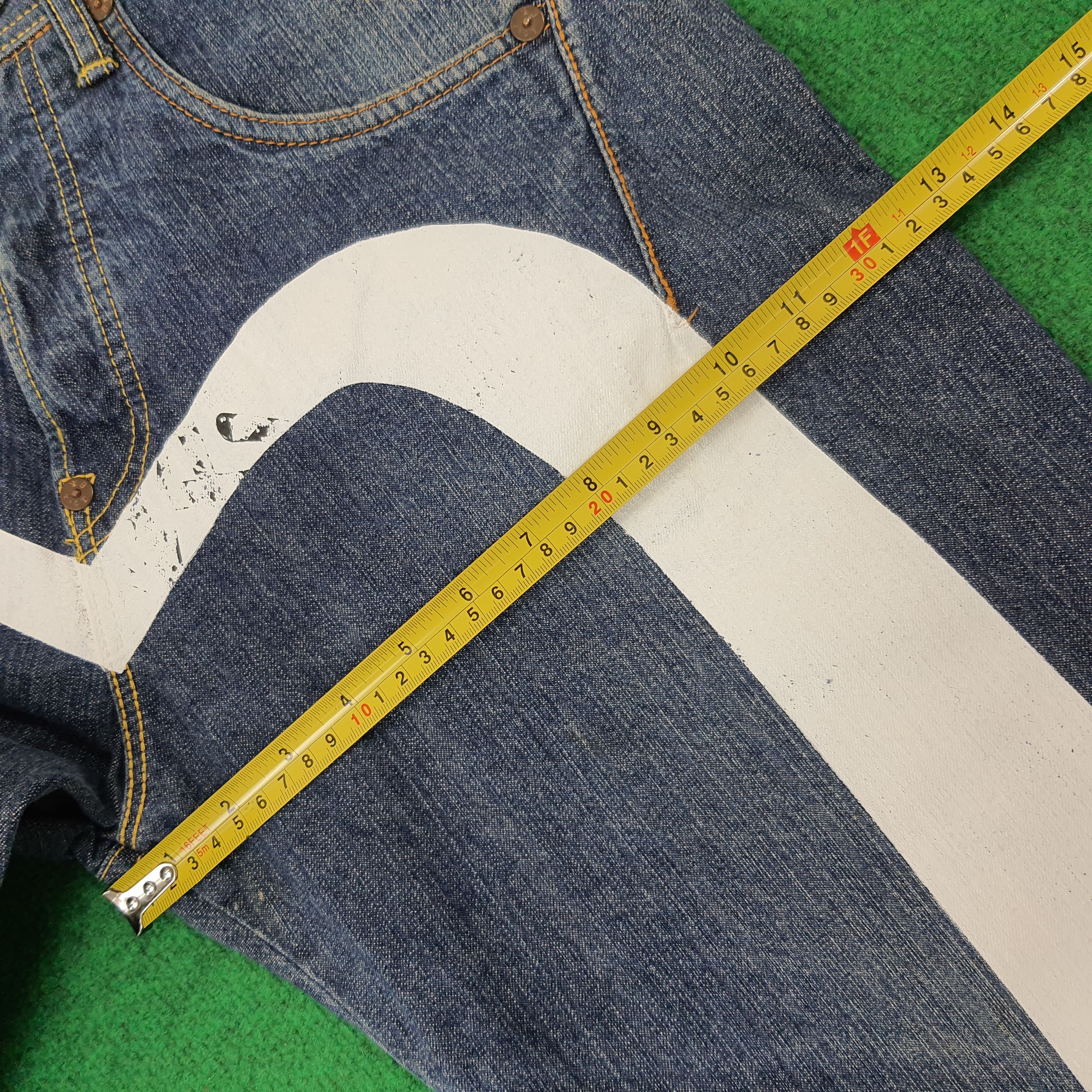 Evisu Vintage Evisu Paris France Custom Daicock Jeans Size US 31 - 13 Thumbnail