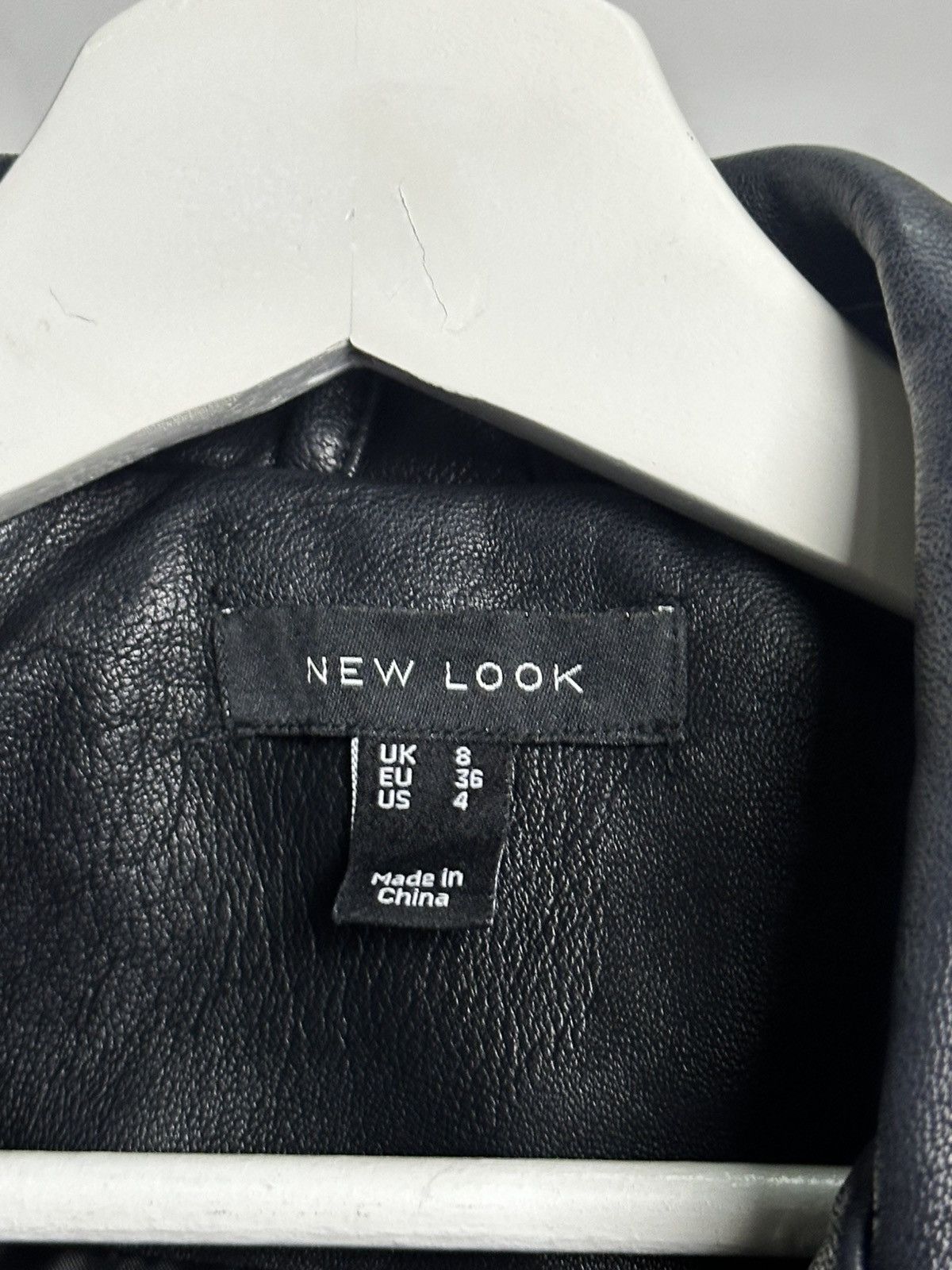 New Look Leather Biker Jacket Size US S / EU 44-46 / 1 - 5 Thumbnail