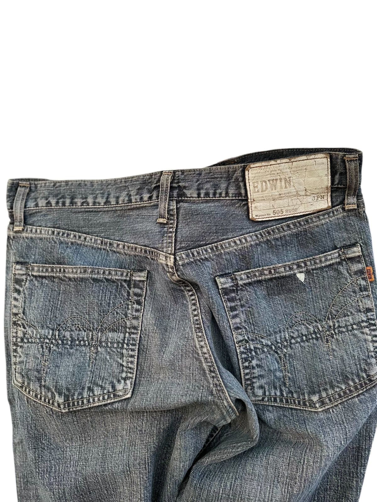 Lad Musician Vintage Edwin 505 Selvedge Oren Tab Made In Japan . Size US 34 / EU 50 - 3 Thumbnail
