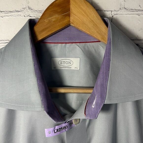 Eton ETON Shirt Mens Slim Contemporary Button Up Long Sleeve Cott Size US S / EU 44-46 / 1 - 5 Thumbnail