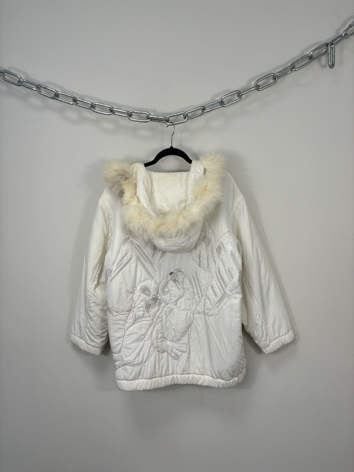 Iceberg Vintage Iceberg History Big Logo Luxury Down Puffer Jacket Size XS / US 0-2 / IT 36-38 - 3 Thumbnail