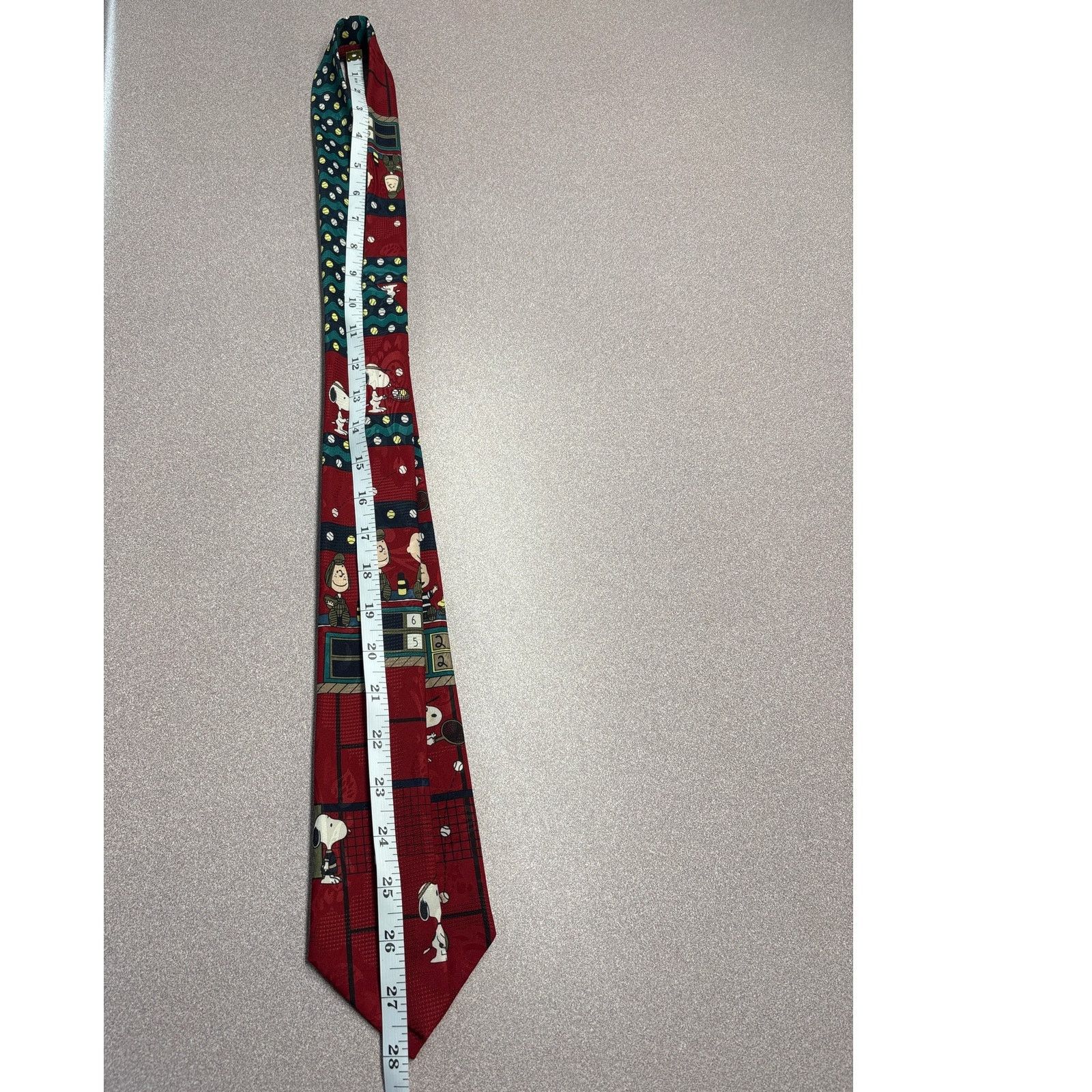 Other Snoopy and the Gang Red Tennis Tie Size ONE SIZE - 3 Thumbnail