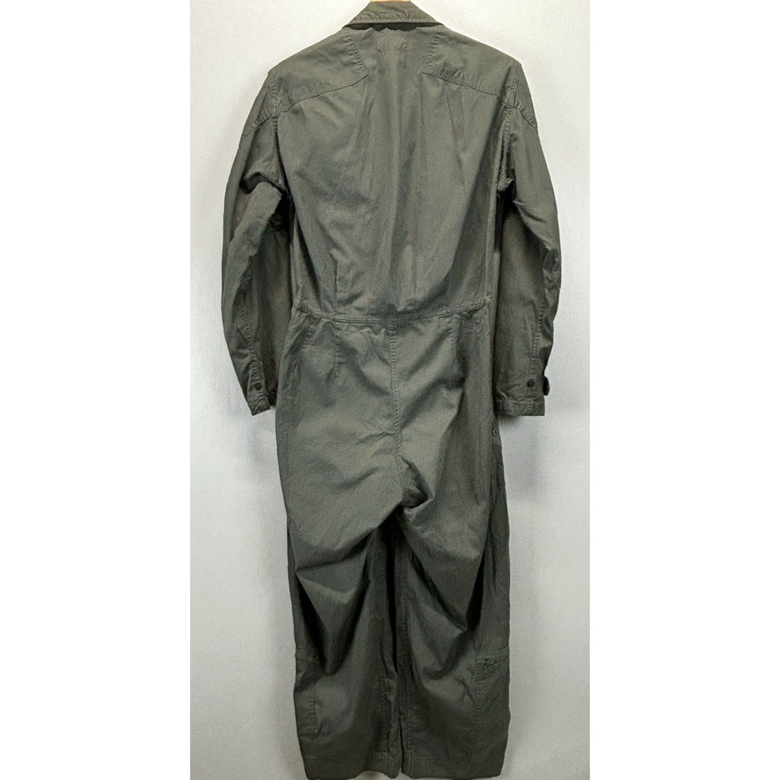 Vintage VINTAGE Allen Overall Company K2B Military Flight Suit 1963 Men’s Medium Sage Green Size 40R - 2 Thumbnail