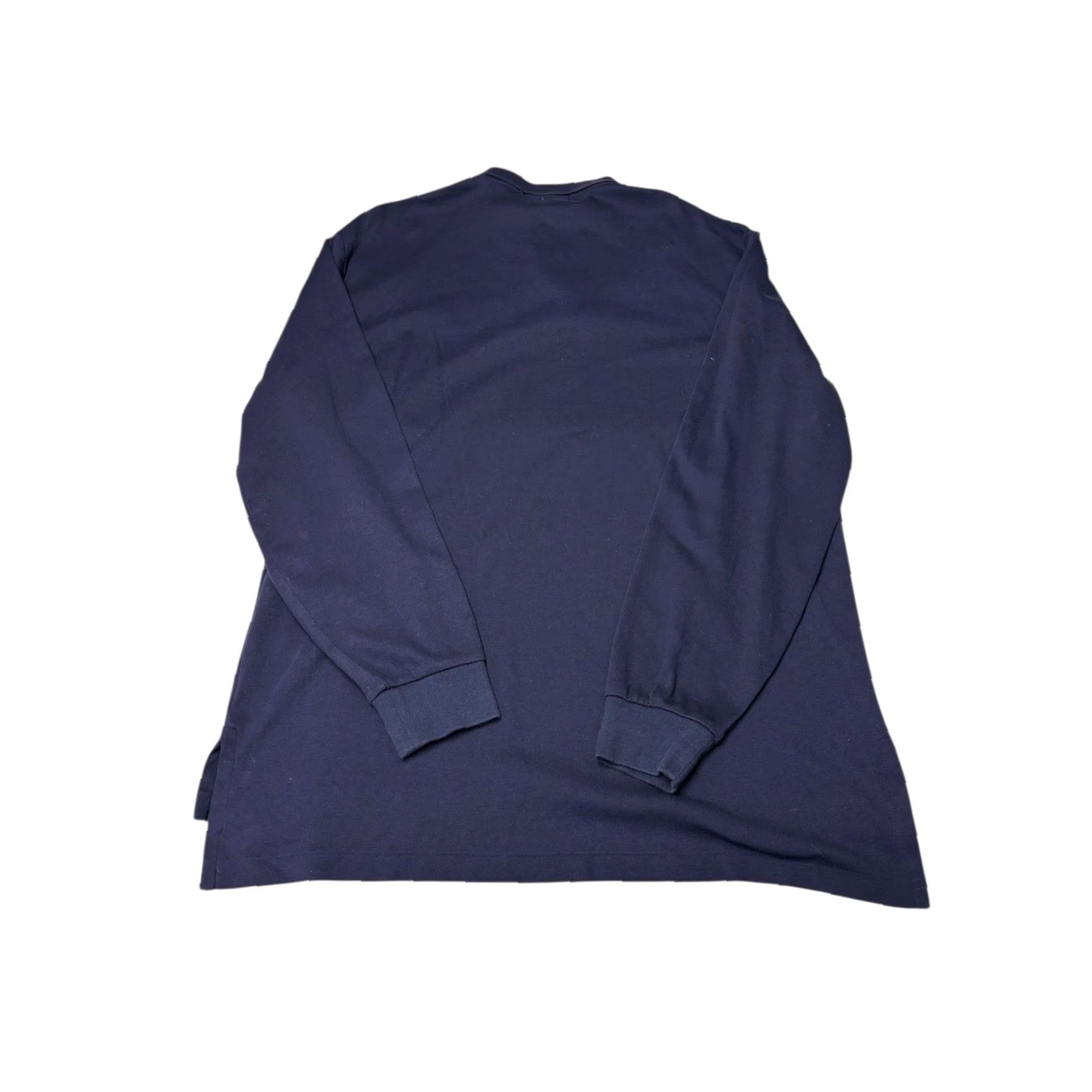 Polo Ralph Lauren VINTAGE Polo Ralph Lauren Mens Long Sleeve Polo Shirt Navy Blue Yellow Pony Size L G Size US L / EU 52-54 / 3 - 4 Thumbnail