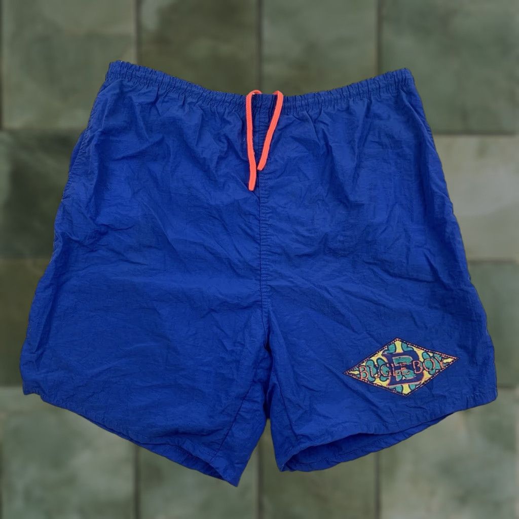 Bugle Boy VINTAGE Bugle Boy Swim Trunks Men's XL Blue 90s Beach Pool Trunks with Built-In Brief, Elastic Waist, Pockets, Lined Size US 36 / EU 52 - 1 Thumbnail