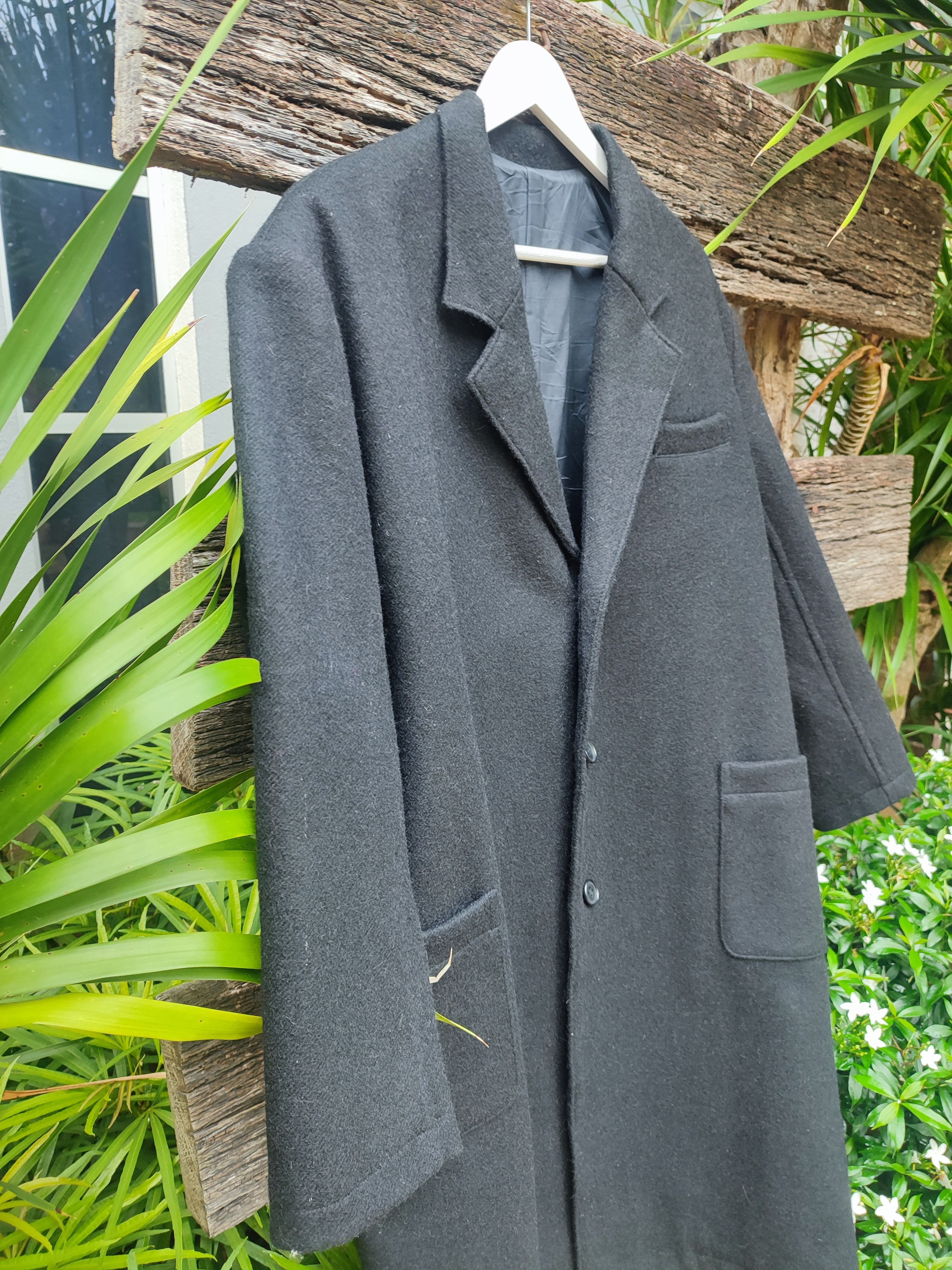 Yohji Yamamoto Y’s by Yohji Yamamoto Charcoal Wool Oversized Overcoat Size US XL / EU 56 / 4 - 7 Thumbnail