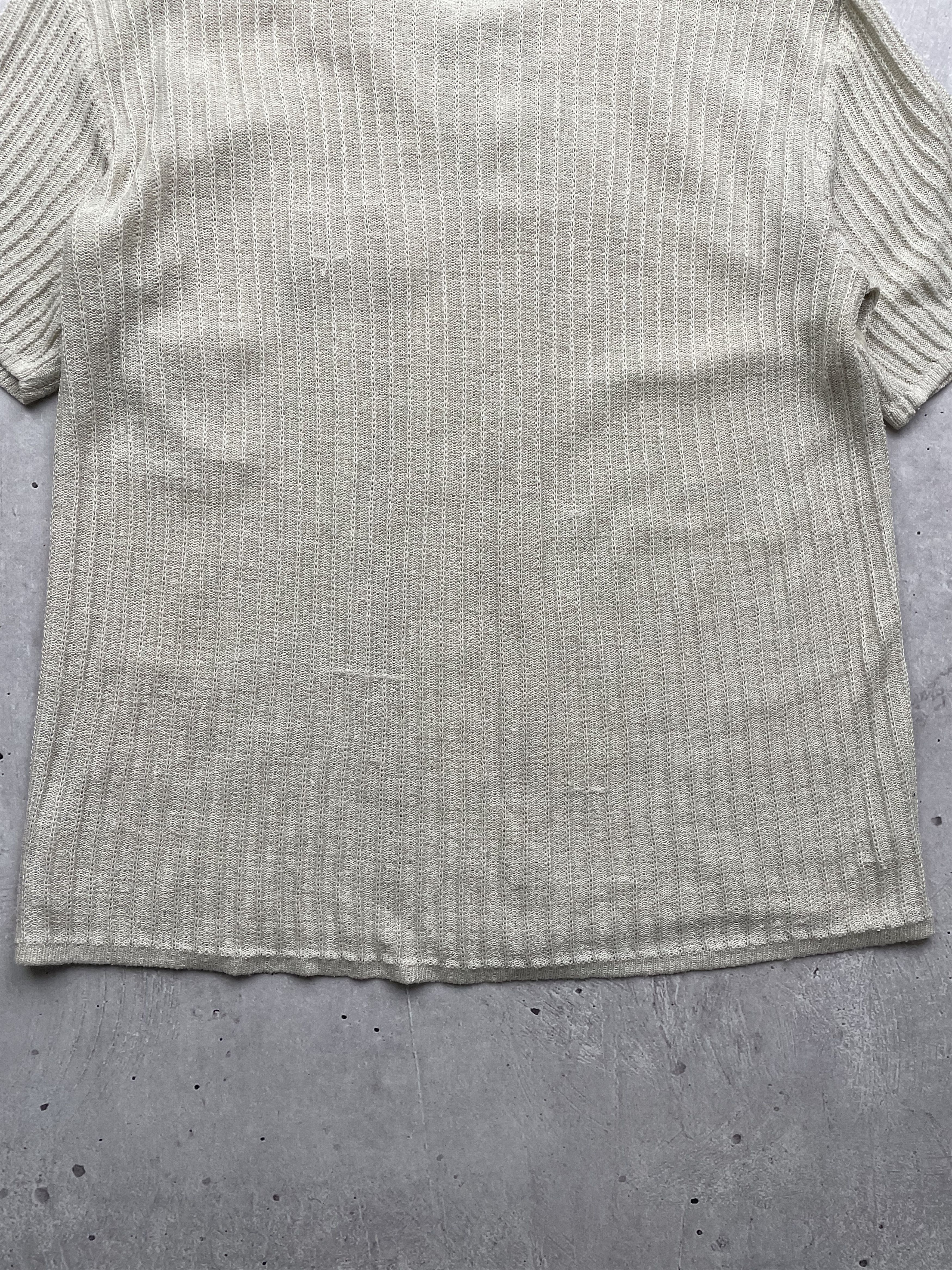Japanese Brand × Vintage Vintage Knitted Mesh T-Shirt Size US M / EU 48-50 / 2 - 8 Thumbnail