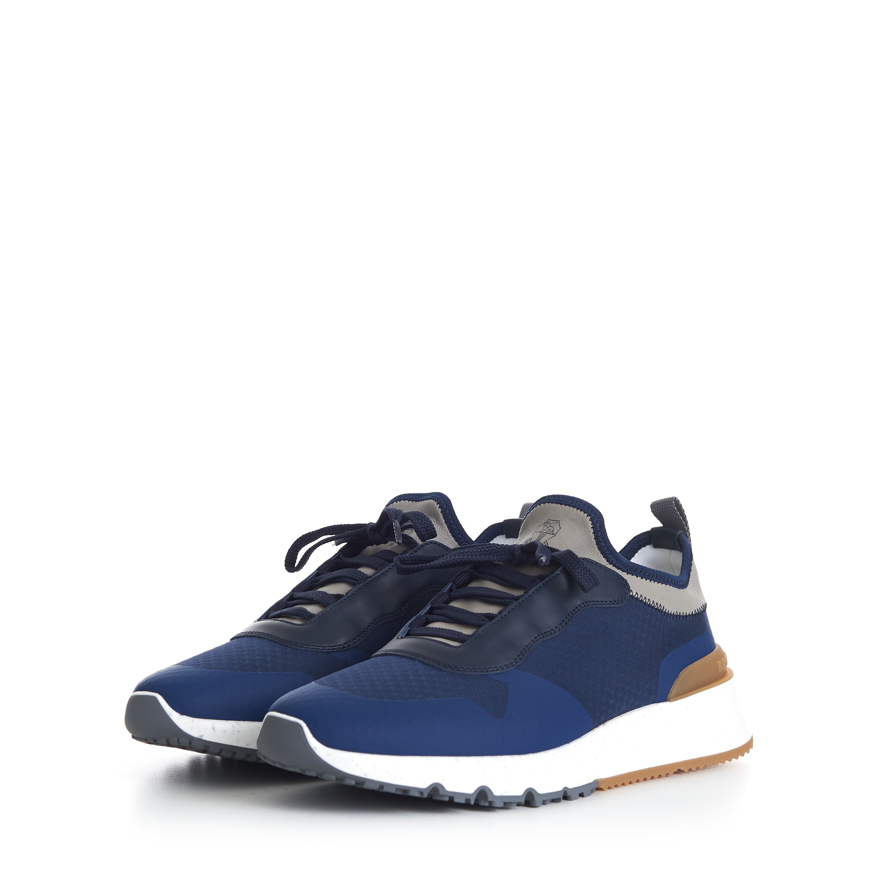 Brunello Cucinelli Navy Blue Low Top Runners Sneakers - Size 8,5 Size US 8.5 / EU 41-42 - 4 Thumbnail