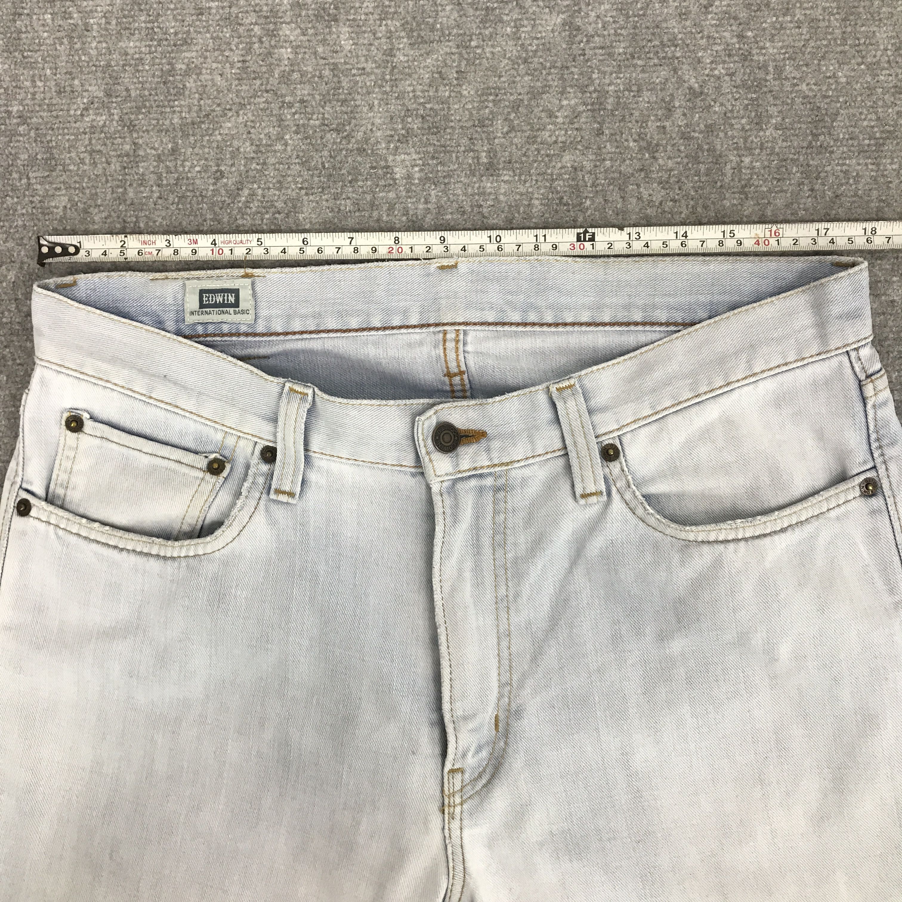 Edwin × Japanese Brand JAPANESE DESIGN STYLE EDWIN LIGHT WASH DENIM JEANS PANTS Size US 35 - 7 Thumbnail