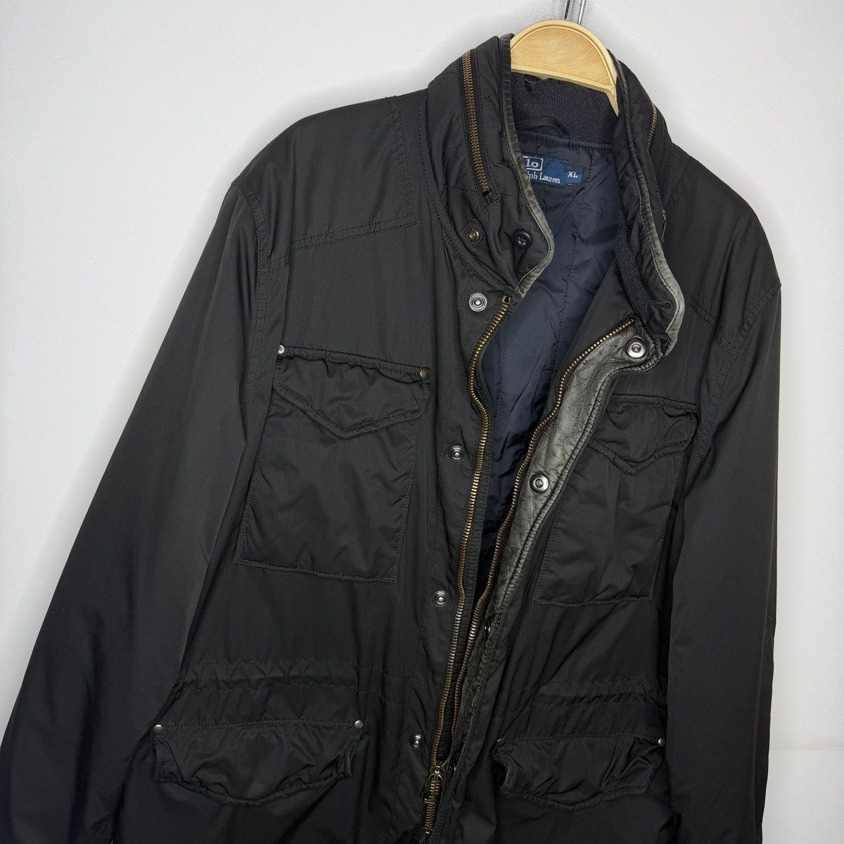 Polo Ralph Lauren Polo Ralph Lauren Hunting/Fishing Jacket Black Nylon Coat Size US XL / EU 56 / 4 - 11 Thumbnail
