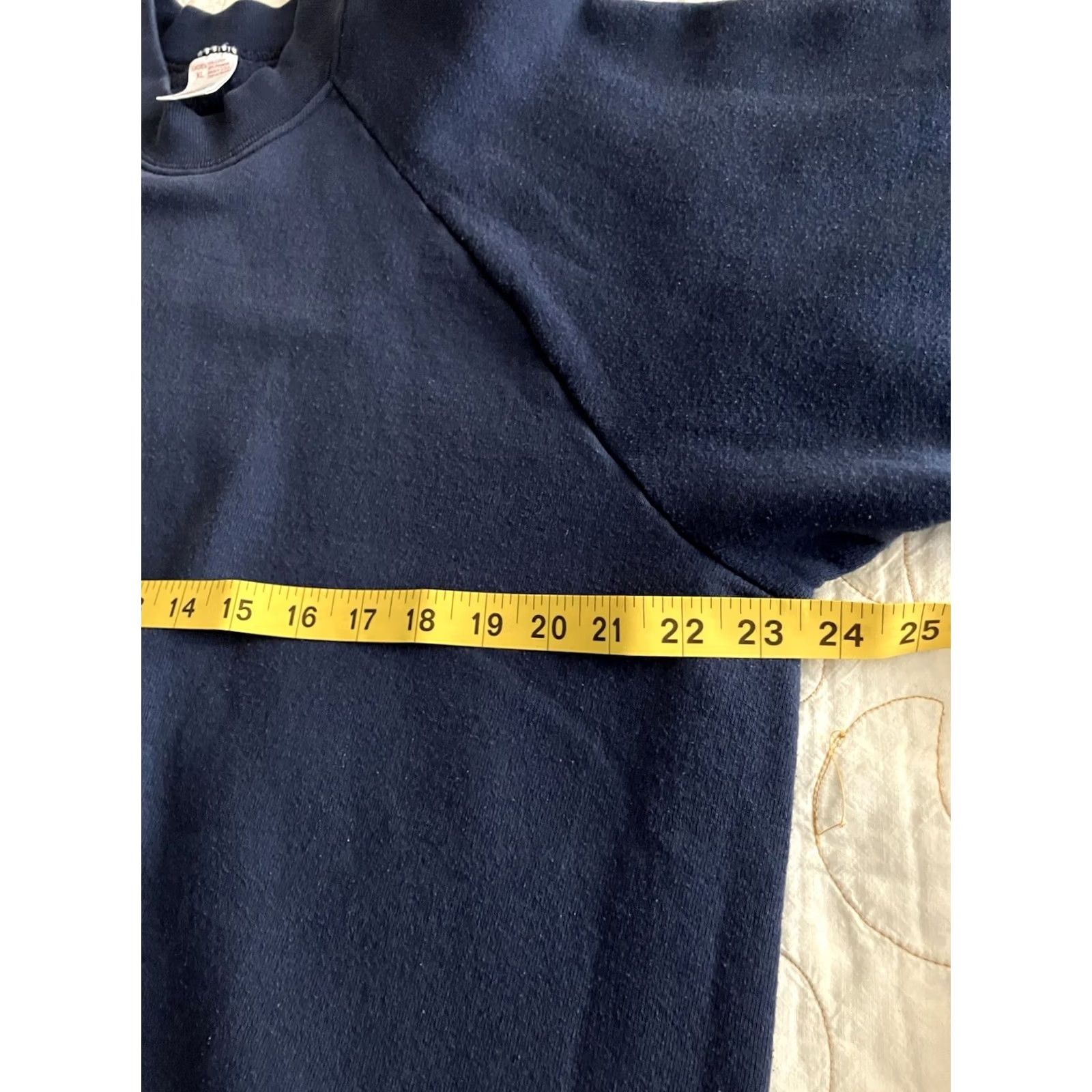 Fruit Of The Loom VINTAGE Fruit of the Loom Sweatshirt Womens XL Blue Raglan Sleeve Pullover Crew Neck 90s Retro Casual Wear USA Daywear (أ) Size XL / US 12-14 / IT 48-50 - 3 Thumbnail