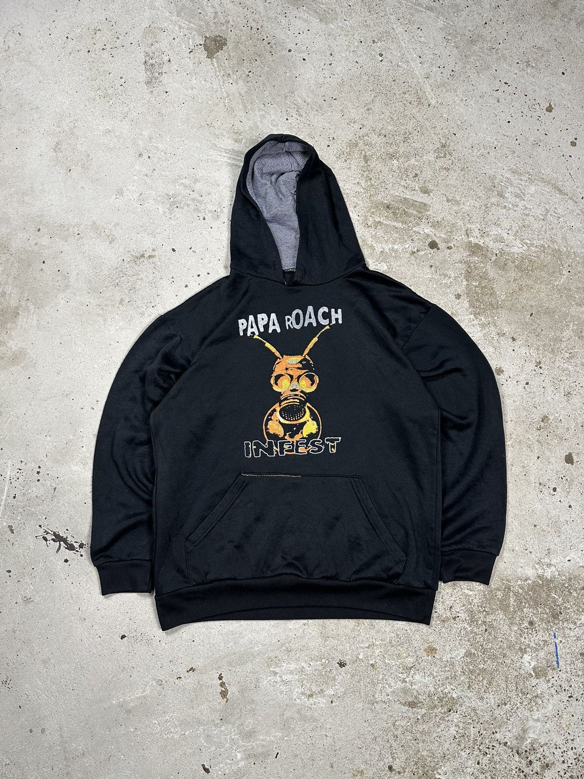 Band Tees × Vintage Vintage Y2K Papa Roach Infest Band Tour Hoodie Rare Size US S / EU 44-46 / 1 - 1 Thumbnail