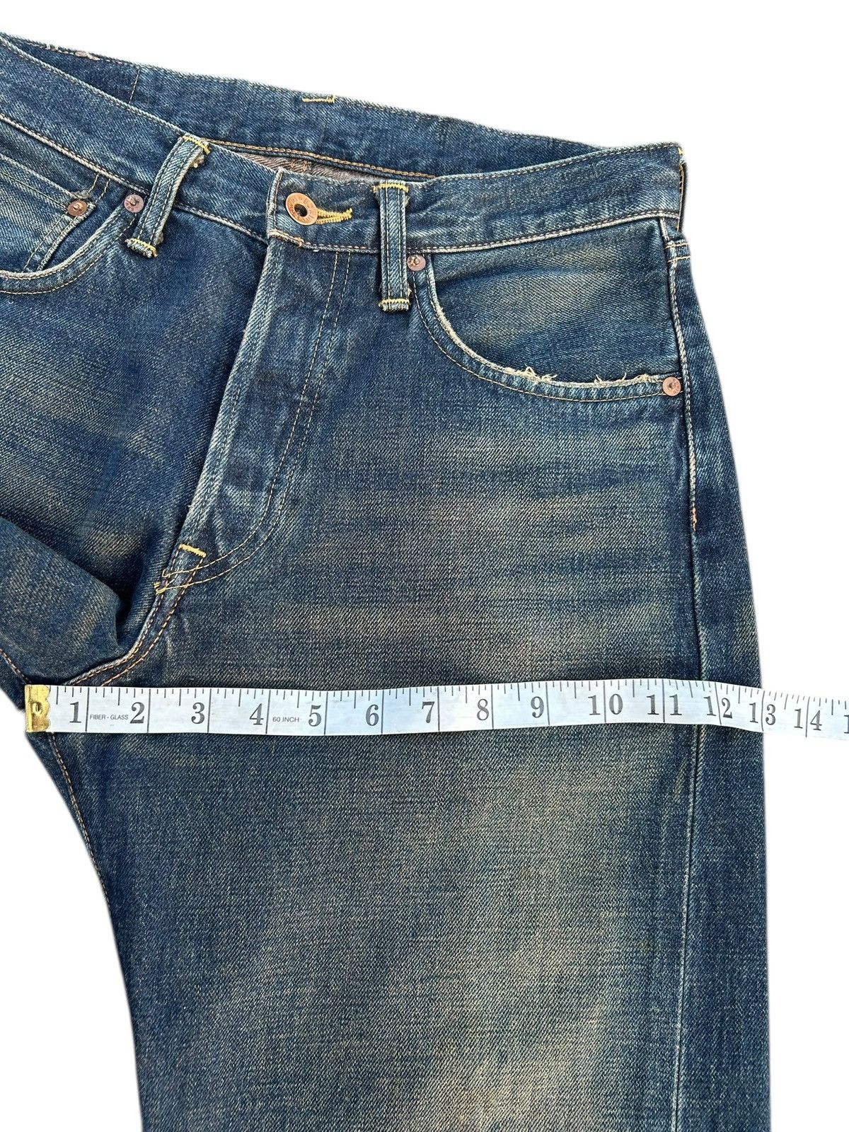 Kapital Vintage Edwin 505X Selvedge Baggy Rusty Distressed Denim Size US 31 - 15 Thumbnail