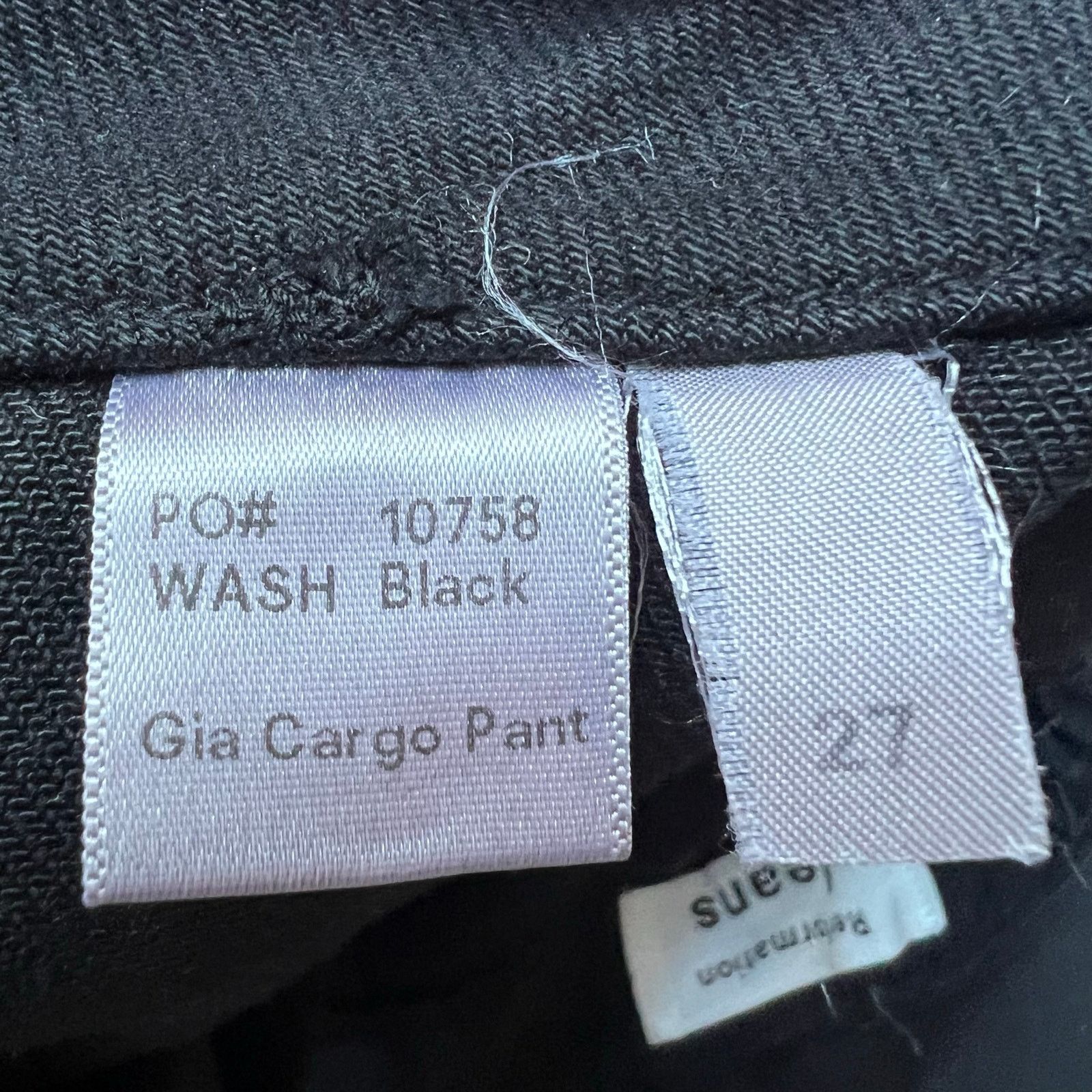 Reformation reformation gia black cargo pants size 27 C1 Size 27" / US 4 / IT 40 - 5 Thumbnail