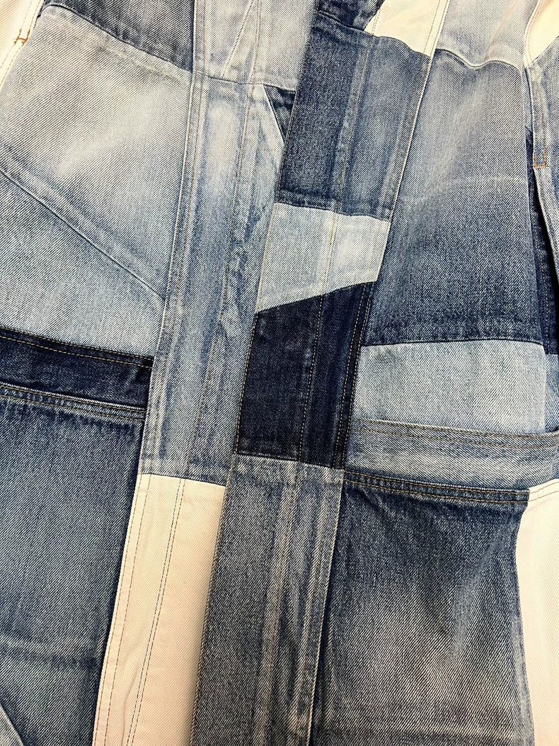 Yves Saint Laurent Saint LaruentSpring/Summer 16 Washed Denim Raw Fringed Frin Size US S / EU 44-46 / 1 - 4 Thumbnail