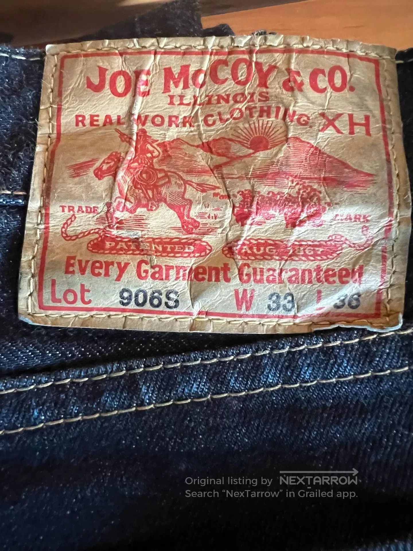 Visvim Joe McCoy&Co Straight Cut Denim Jeans. Size US 33 - 8 Thumbnail