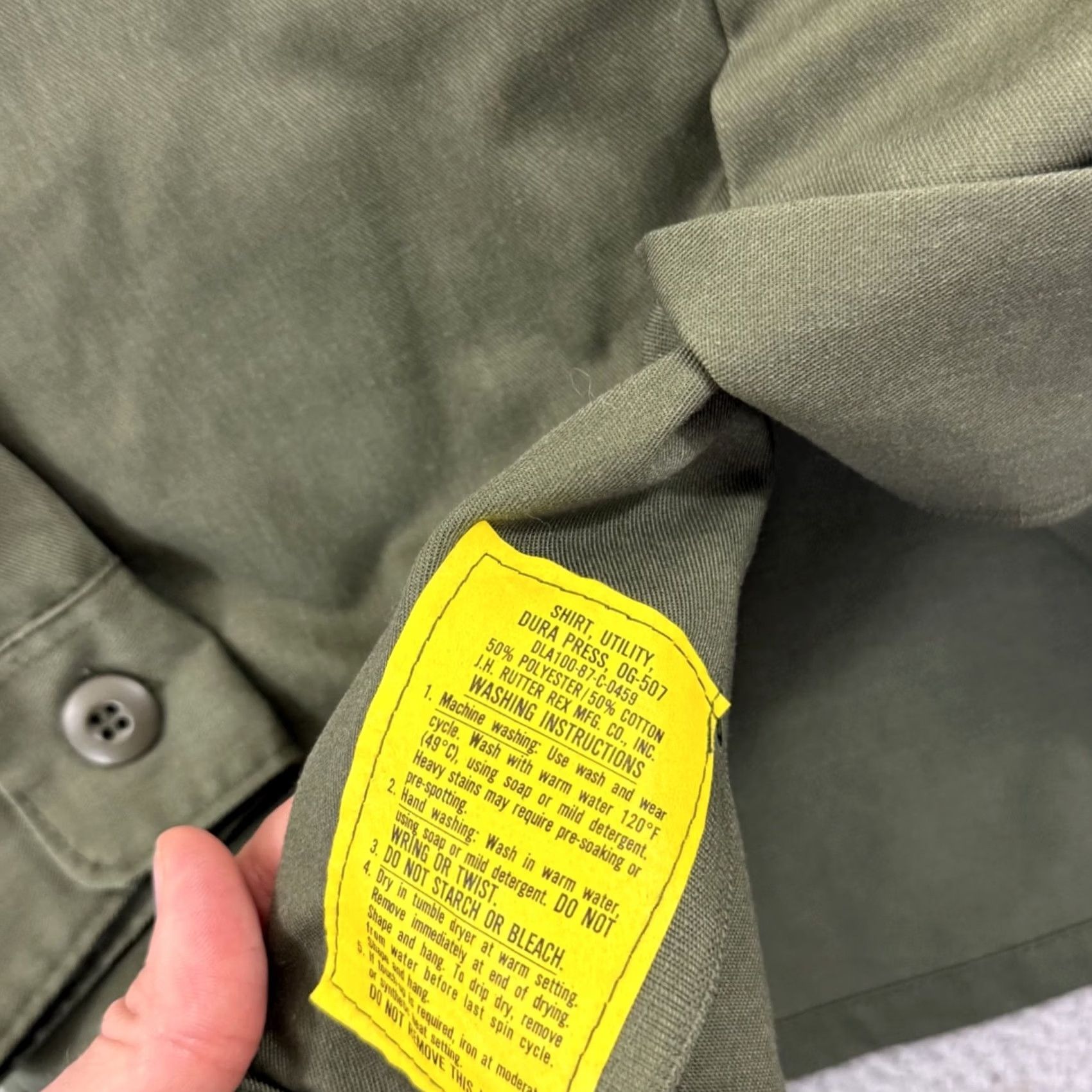 Vintage VINTAGE US Military OG-507 Utility Shirt Mens S Green Fatigue Officer Army 80s Size US S / EU 44-46 / 1 - 7 Thumbnail