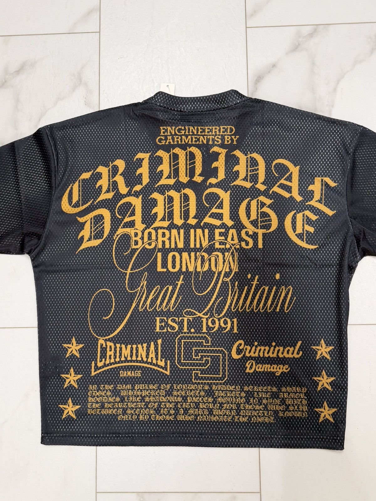 Criminal Damage CRIMINAL DAMAGE BLAKE MESH TOP - Sz XL Size US XL / EU 56 / 4 - 6 Thumbnail