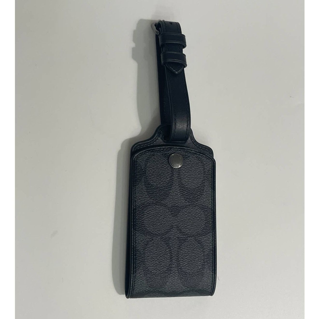 Coach Coach Luggage Tag In Signature Canvas black signature New Size ONE SIZE - 3 Thumbnail