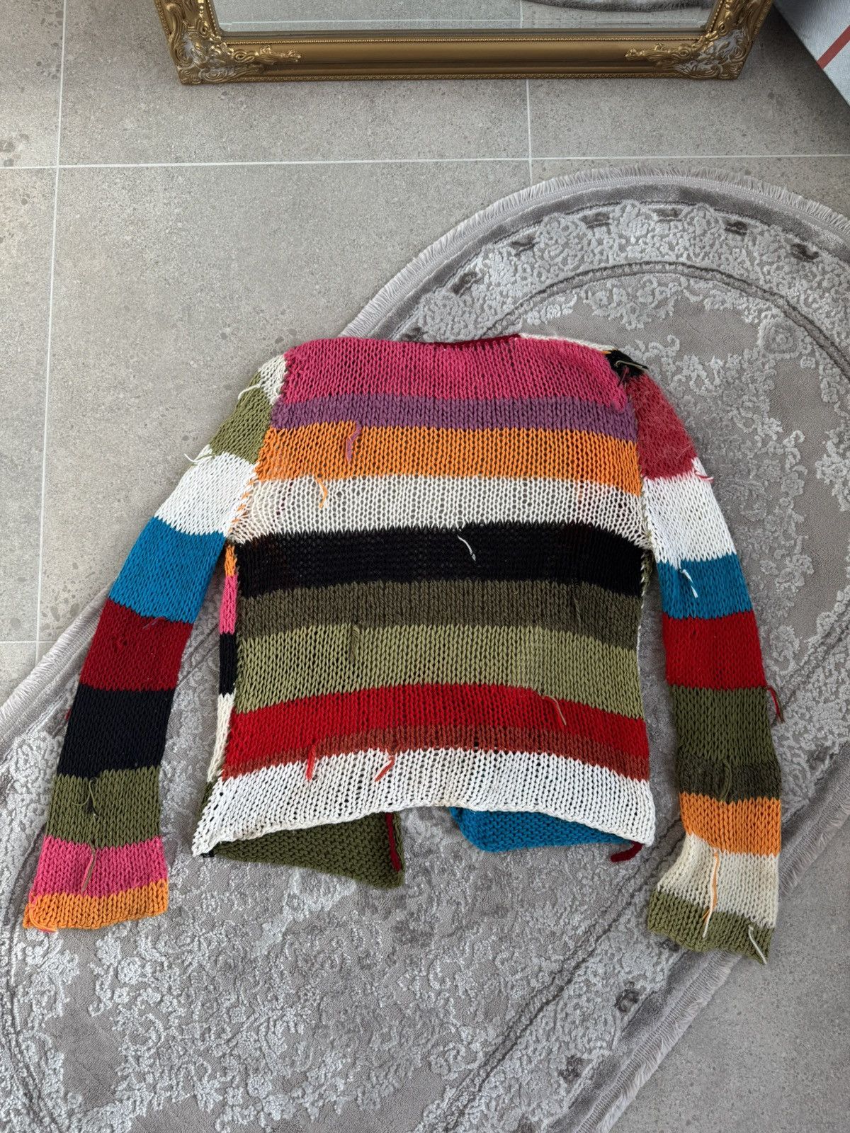 Billabong Vintage Billabong Serf Avant Garde Striped Cardigan Y2K Size M / US 6-8 / IT 42-44 - 11 Thumbnail