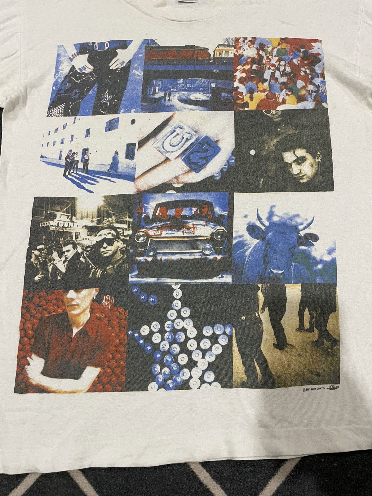 Band Tees VTG 1991 U2 Not Us Ltd Rare Distressed Band Tee Size US L / EU 52-54 / 3 - 12 Thumbnail