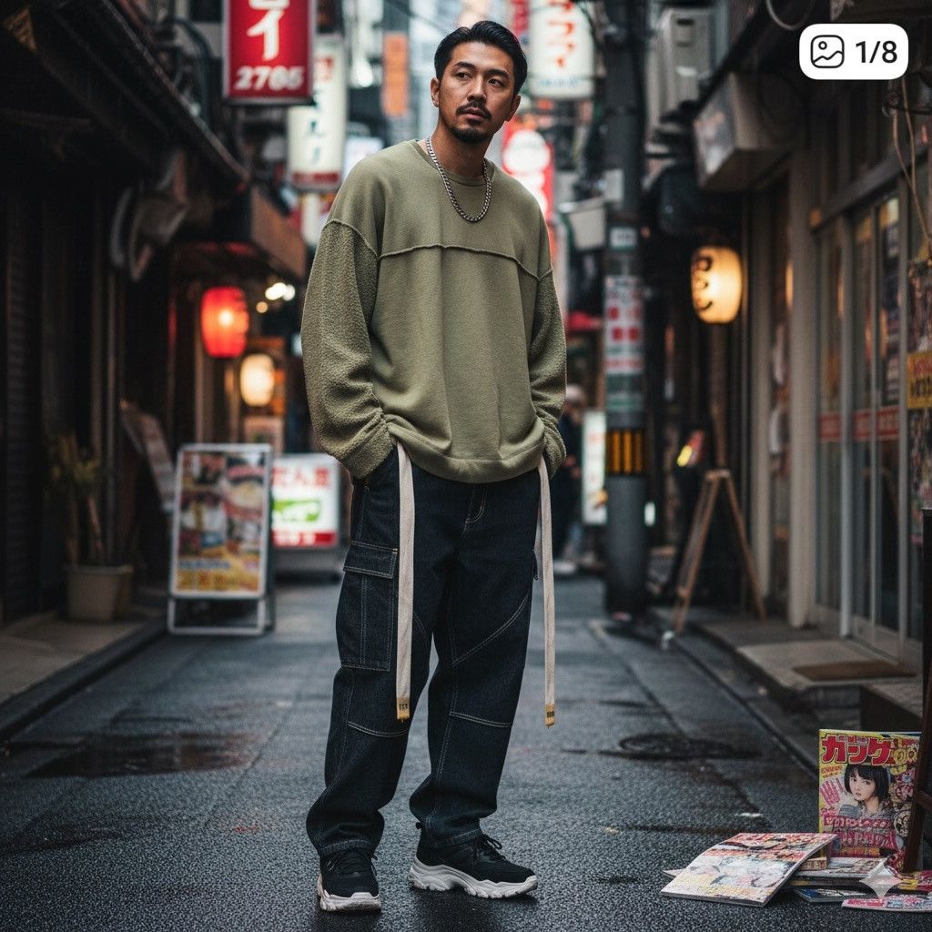 Other Herman Market Olive Sweatshirt (Like Ambush) Size 1 (LGBTQ) Size US L / EU 52-54 / 3 - 1 Thumbnail