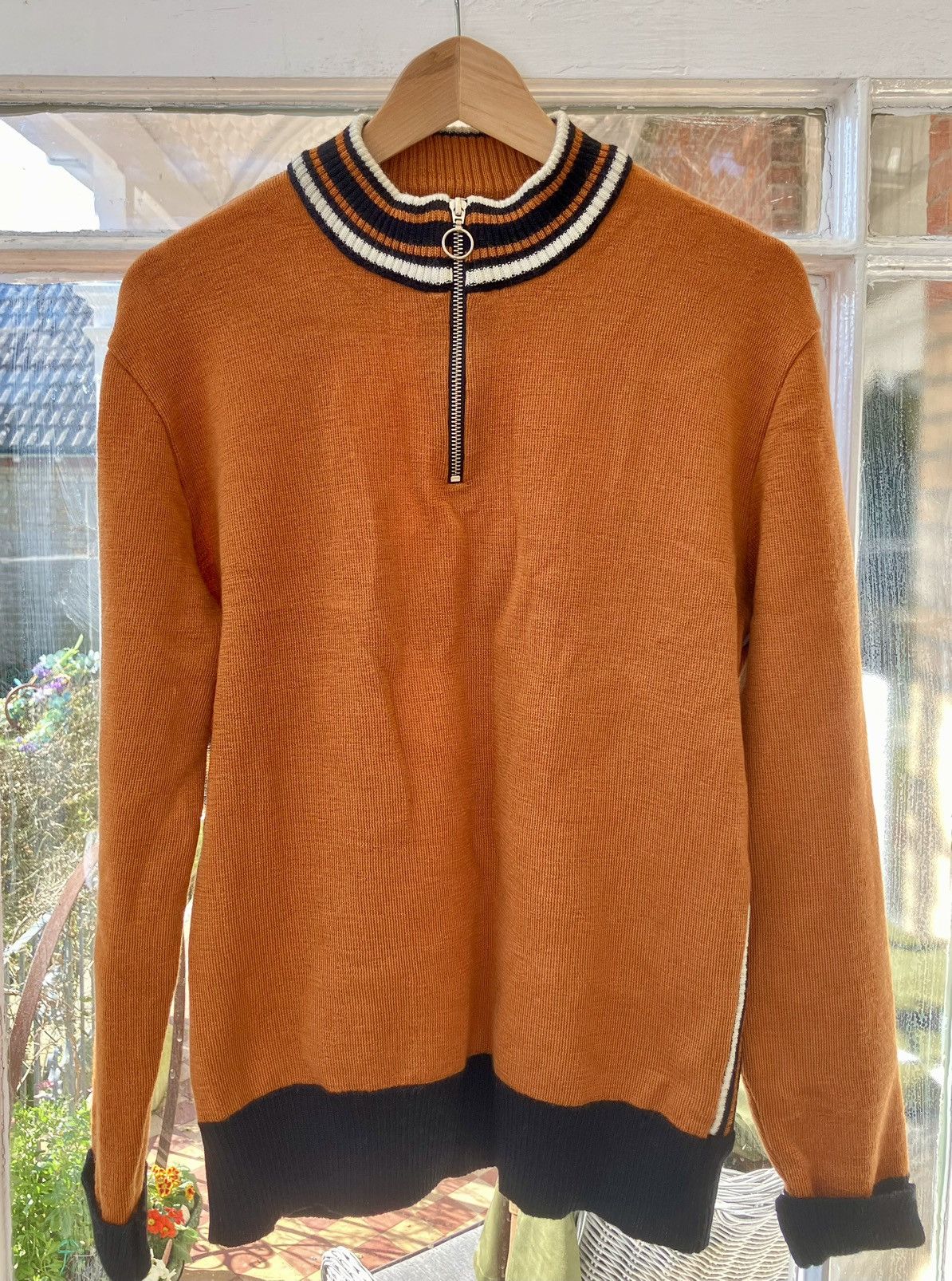 AMI AMI Mattiussi Wool Jumper RRP $300 NEW Orange Mr Porter Size US L / EU 52-54 / 3 - 1 Thumbnail
