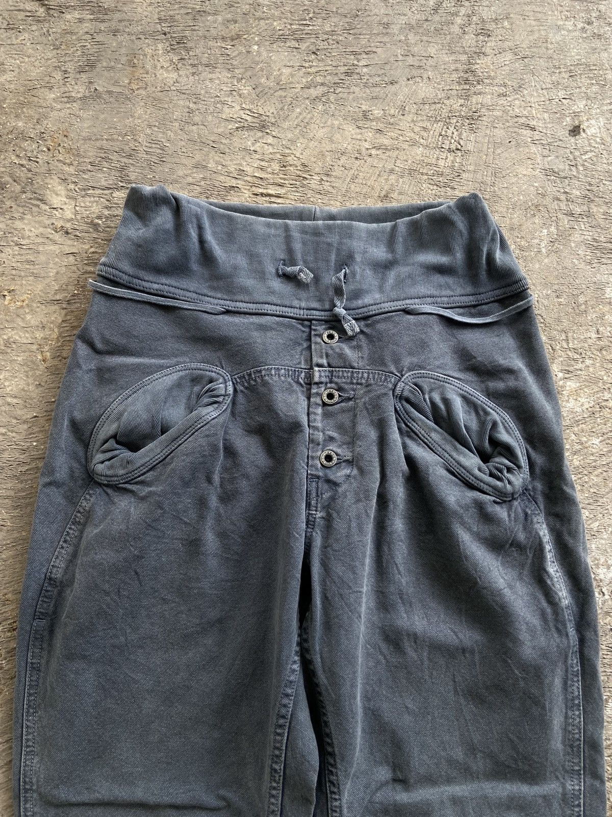 Kapital 2000s Kapital - Drop Crotch Sweat Jogger Pants Size US 27 - 3 Thumbnail