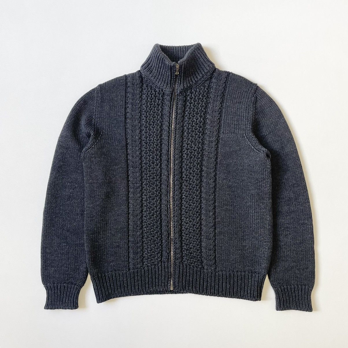 Prada A/W 10 Heavy Wool Drivers Zip Cardigan Size US L / EU 52-54 / 3 - 1 Thumbnail