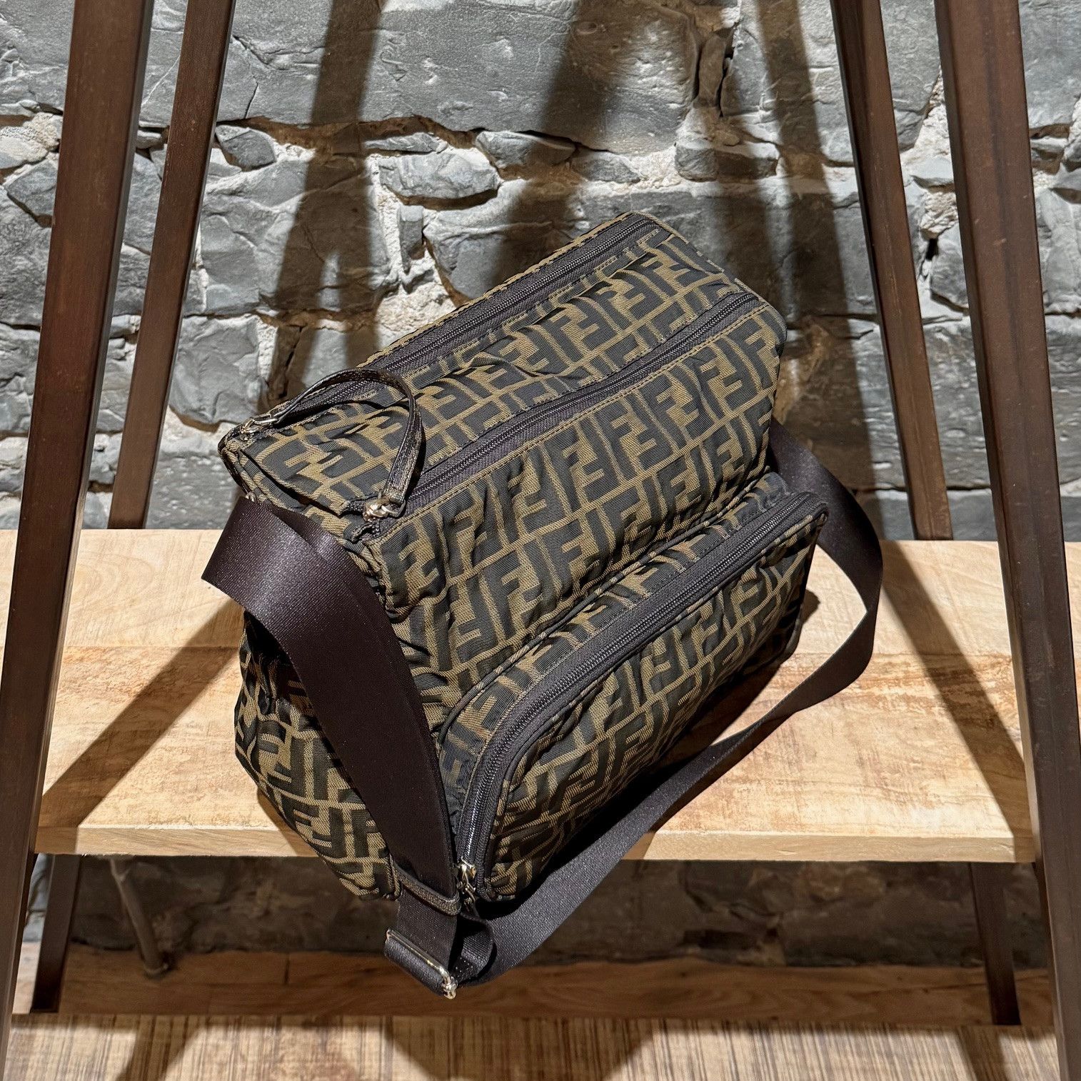 Fendi Fendi FF Zucca Diaper Messenger Bag W/ Changing Pad Size ONE SIZE - 5 Thumbnail