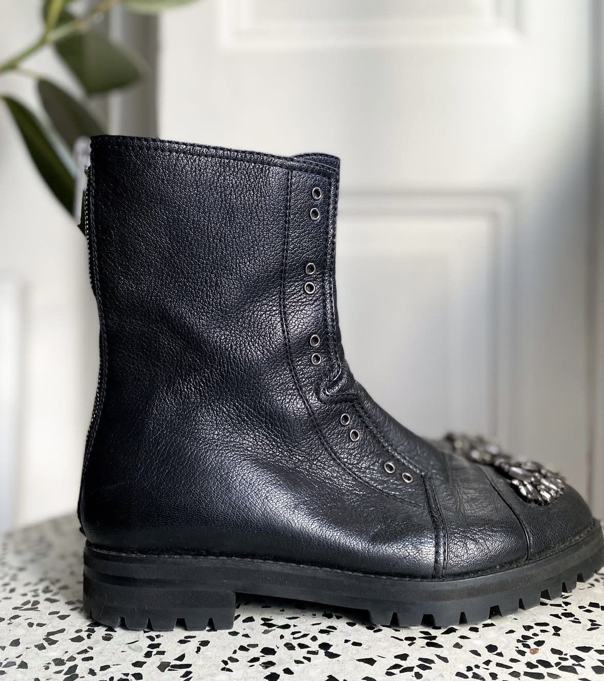 Jimmy Choo Jimmy Choo Embellisshments Combat Boots Size US 7.5 / IT 37.5 - 7 Thumbnail
