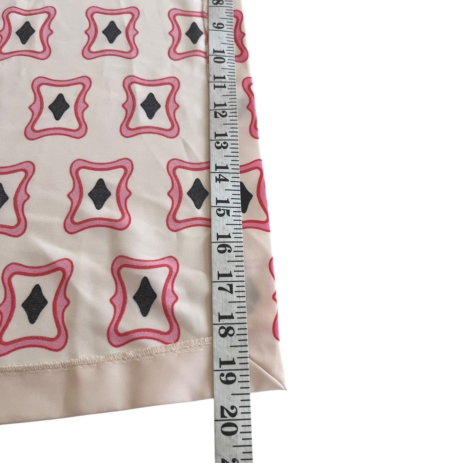 Zara Zara Pink Geometric Print Long Sleeve Resort Travel NWT Size XS / US 0-2 / IT 36-38 - 12 Thumbnail