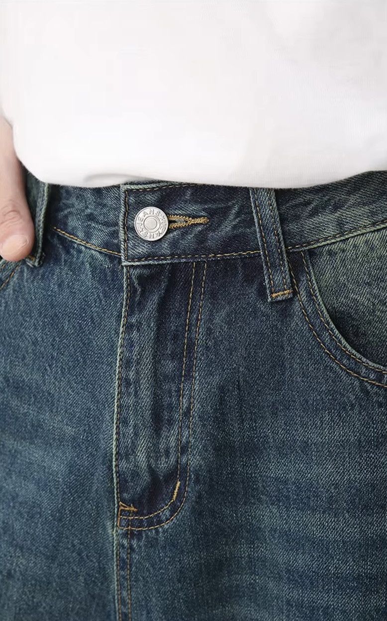 Jean Vintage Blue Denim Shorts Size US 31 - 6 Thumbnail