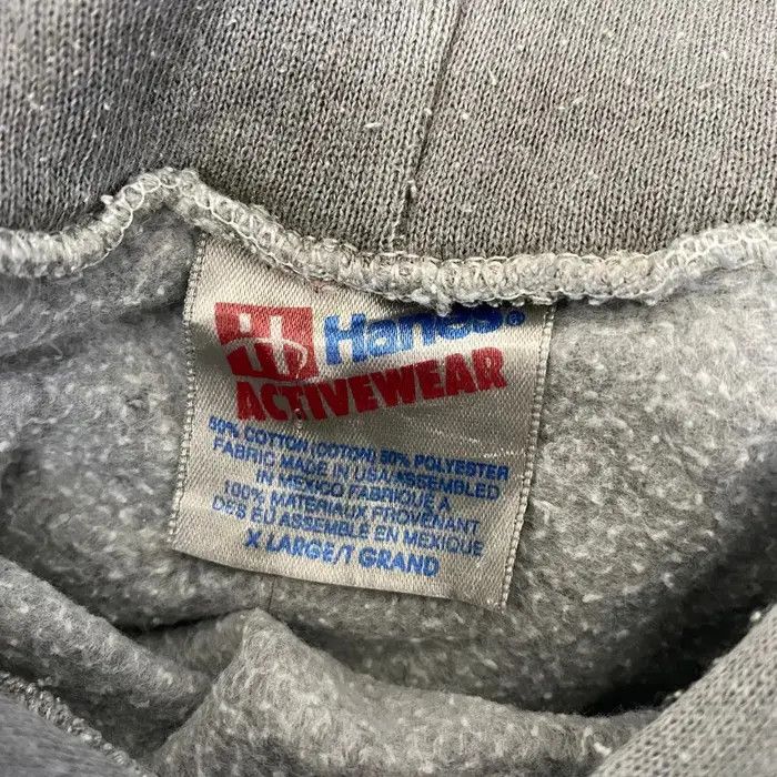 Hanes Vtg 90’ HANES ACTIVEWEAR Grey Minimalist Hoodie Pullover Size US XL / EU 56 / 4 - 5 Thumbnail