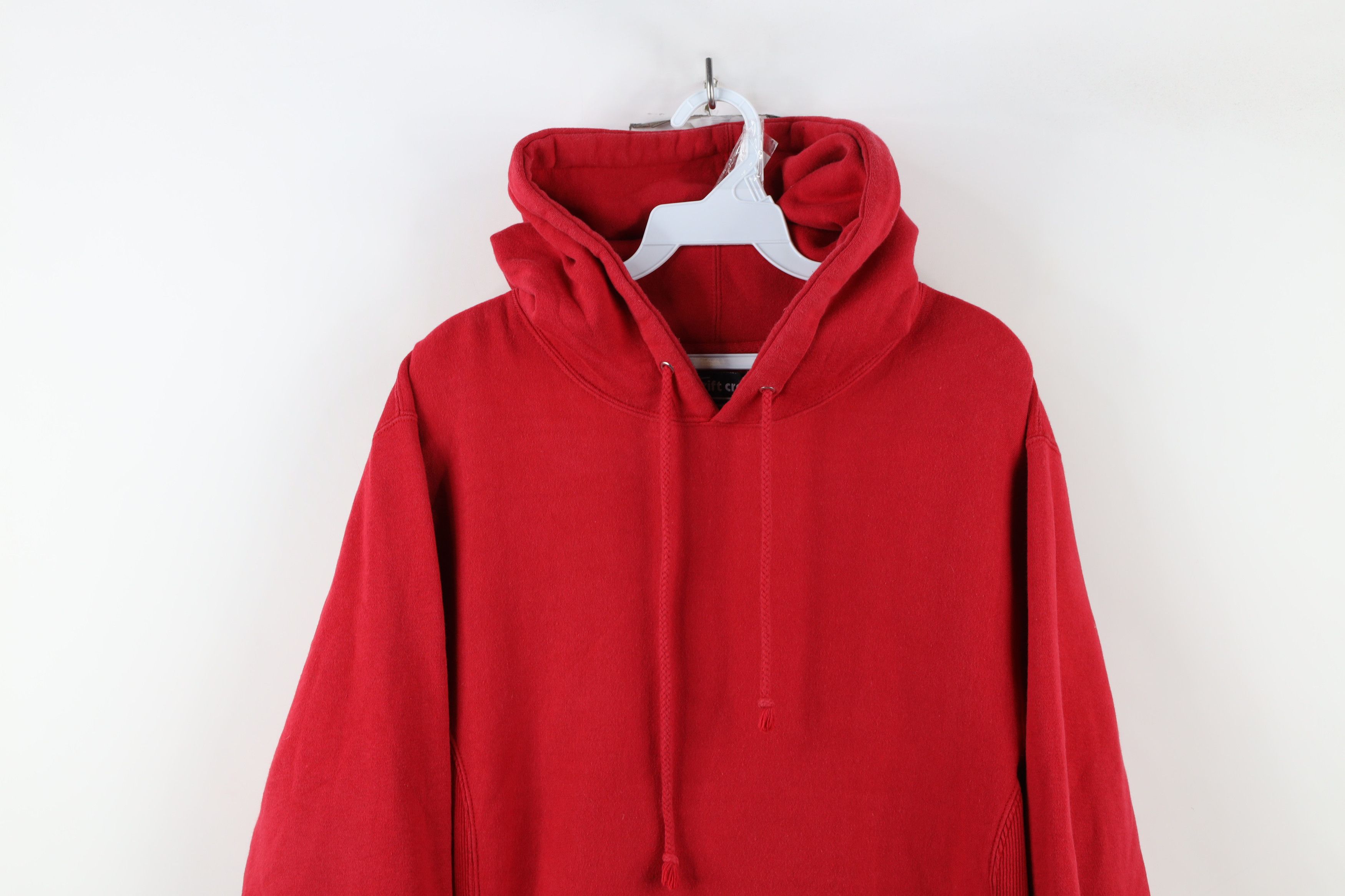 Vintage Vintage Y2K Streetwear Heavyweight Hoodie Sweatshirt Red Size US S / EU 44-46 / 1 - 2 Thumbnail