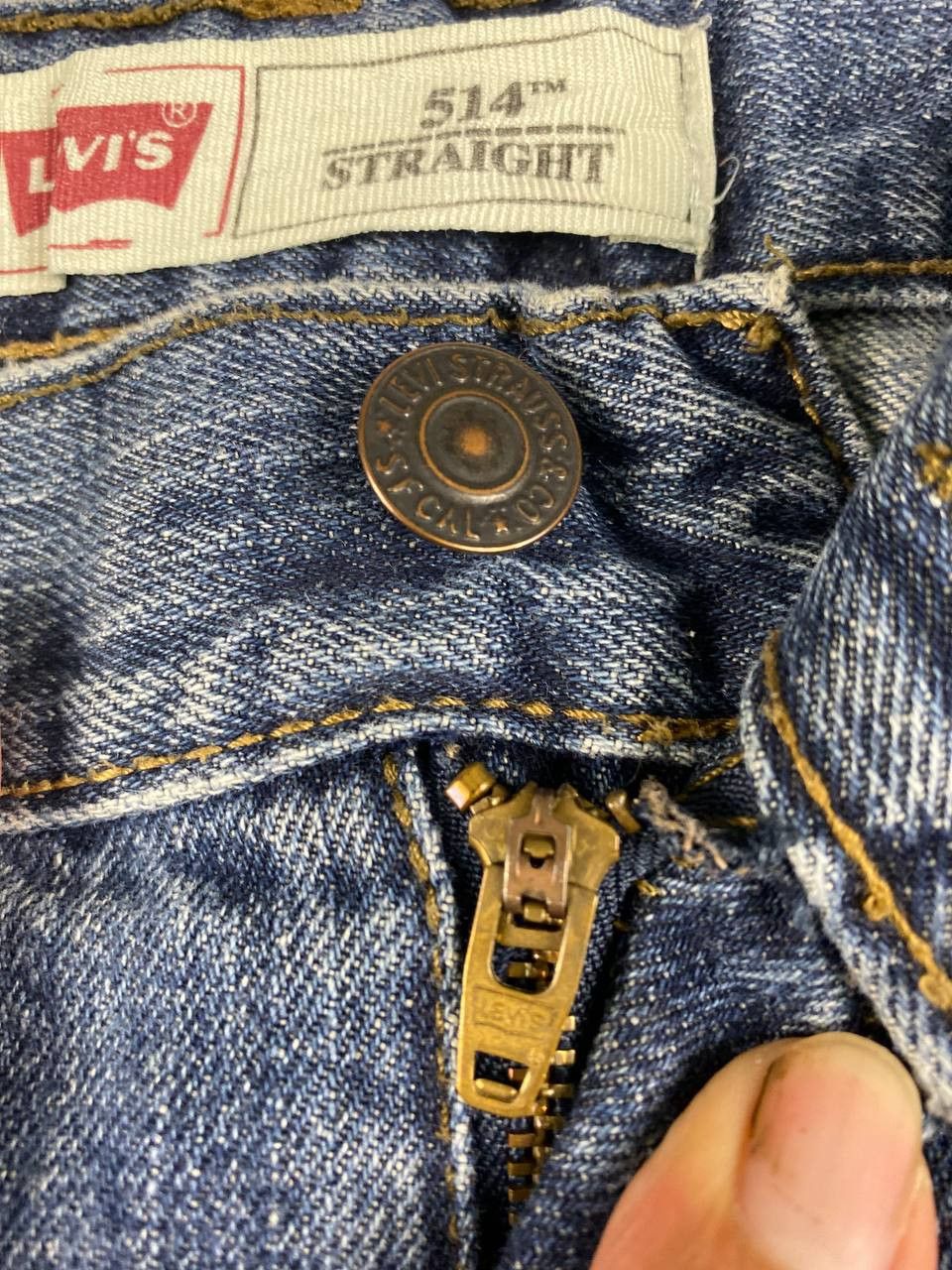 Levi's levis 514 straight cut slightly distressed denim Size US 30 / EU 46 - 10 Thumbnail
