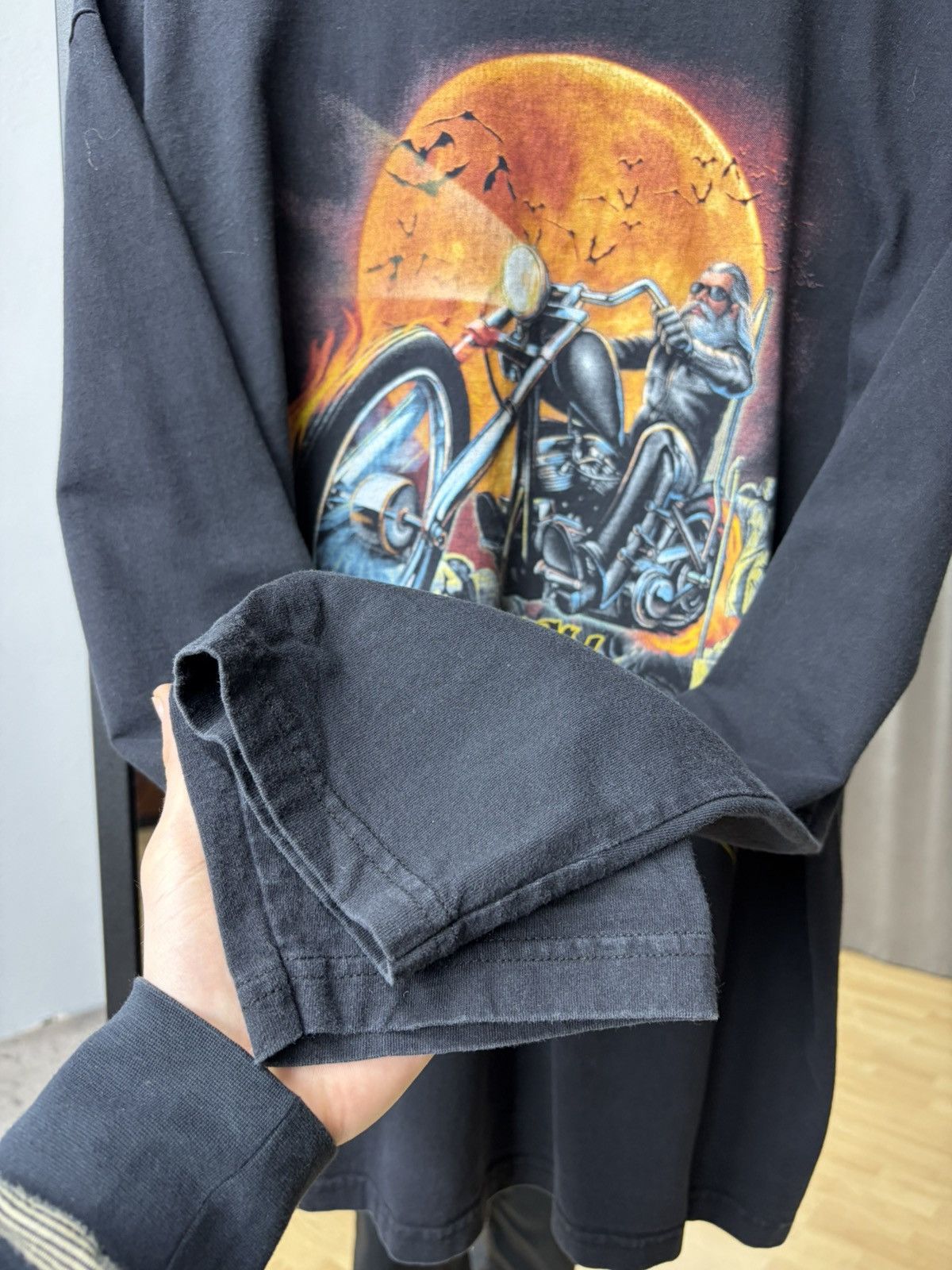 Harley Davidson Vintage Harley-Davidson Long Sleeve Tee Biker Graphic Y2K Size US XL / EU 56 / 4 - 12 Thumbnail