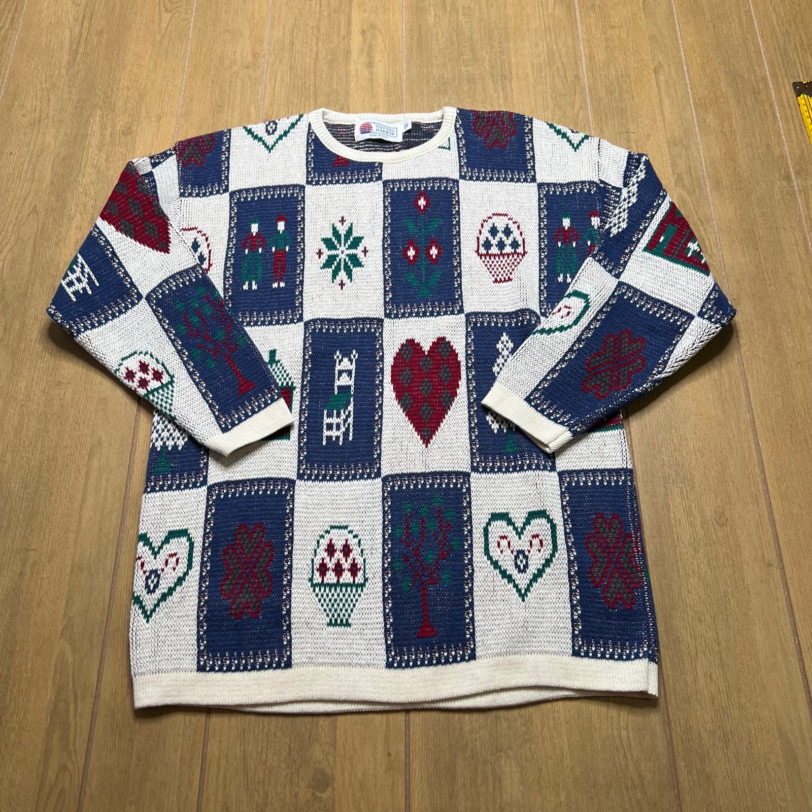 Vintage Vintage Cotton Harbor Sweater USA Made Patchwork PS women Size S / US 4 / IT 40 - 14 Thumbnail