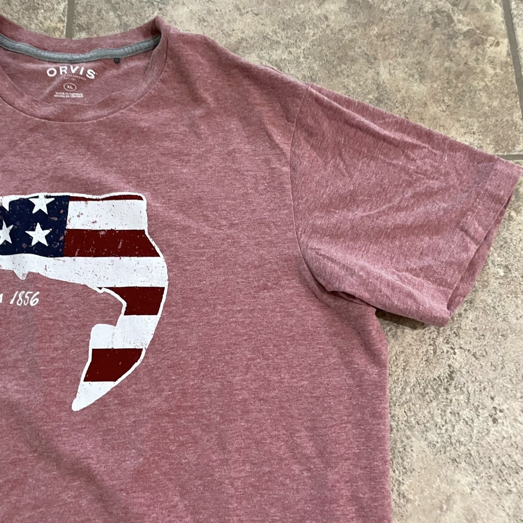 Orvis Orvis Classic Collection USA graphic Tee Mens Size XL Red T-Shirt USA Graphic Orvis Mens XL Red Size US XL / EU 56 / 4 - 2 Thumbnail