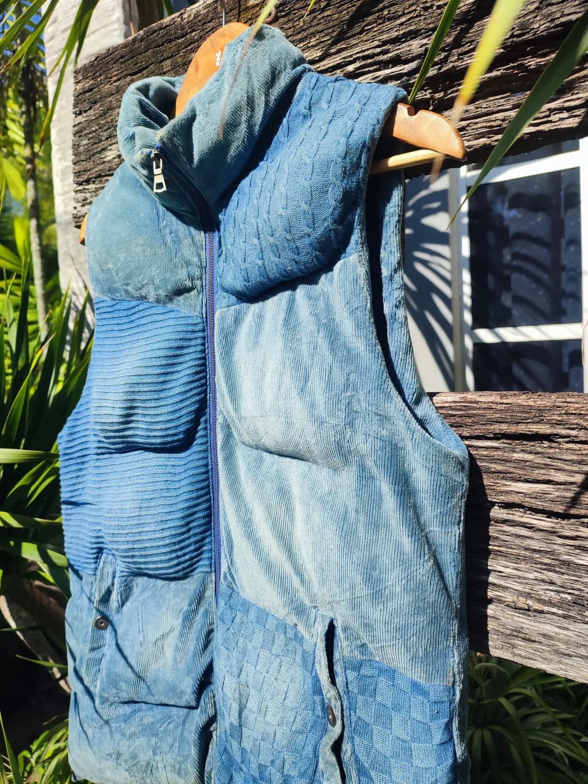 Vintage “in the attic” Patchwork Quilted Puffer Vest