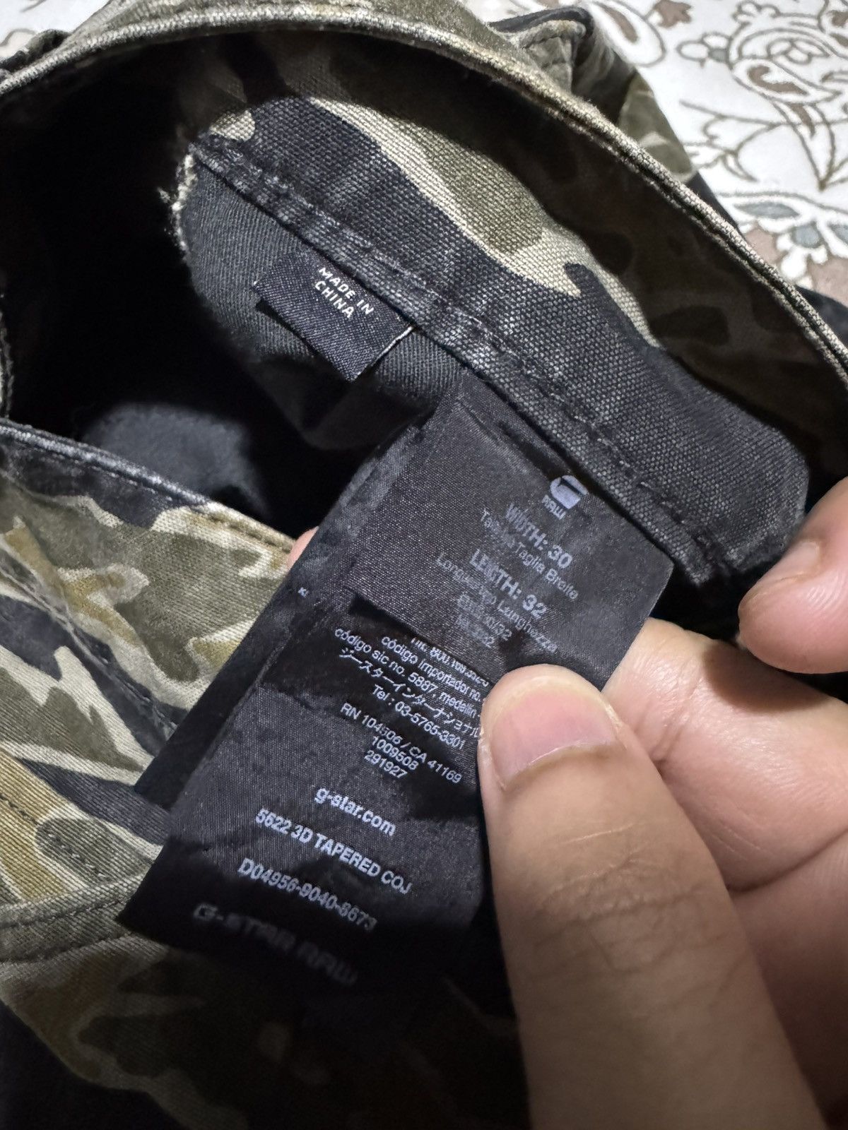 G-Star OG 5622 G Star Raw Tiger Stripe Double Knee Army Pant Size US 32 / EU 48 - 10 Thumbnail