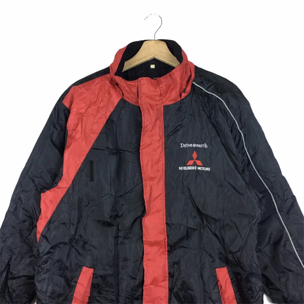 Japanese Brand Vtg MITSUBISHI JAPAN Motorsport Racing Team Jacket Parka Size US L / EU 52-54 / 3 - 3 Thumbnail