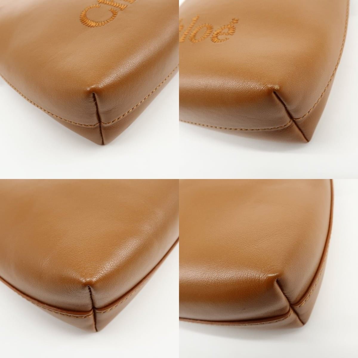 Chloe Chloe Micro Calfskin Top Handle Bag Tan Size ONE SIZE - 5 Thumbnail