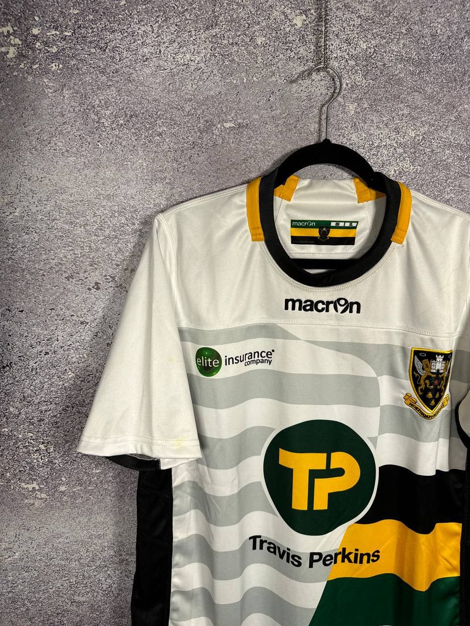 Macron Vintage Northampton Saints Macron Rugby Team Jersey XL Size US XL / EU 56 / 4 - 3 Thumbnail