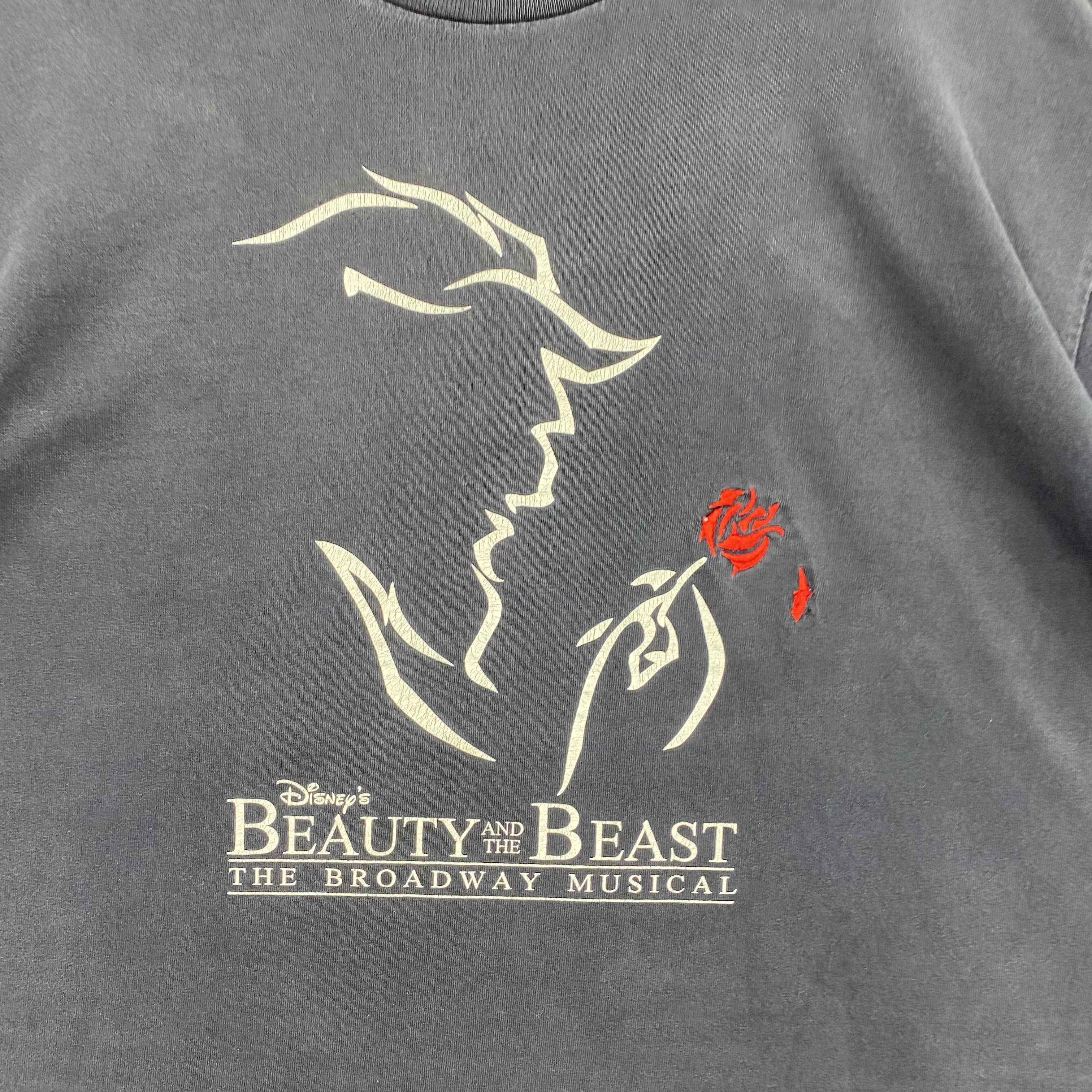Vintage Vintage 90s Beauty and the Beast T-Shirt Disney Movie Tee Size US L / EU 52-54 / 3 - 2 Thumbnail