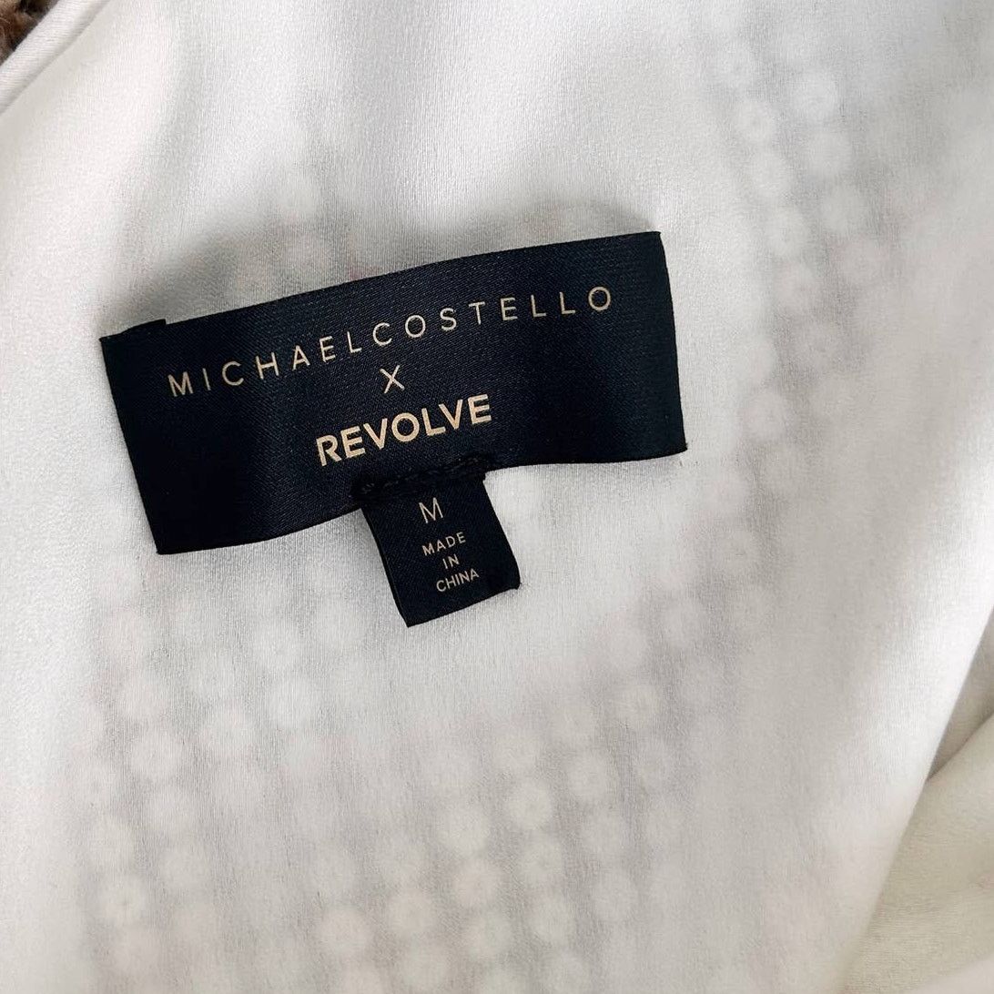 Other Michael Costello x Revolve White Sequin One Shoulder Dress M Size M / US 6-8 / IT 42-44 - 8 Thumbnail